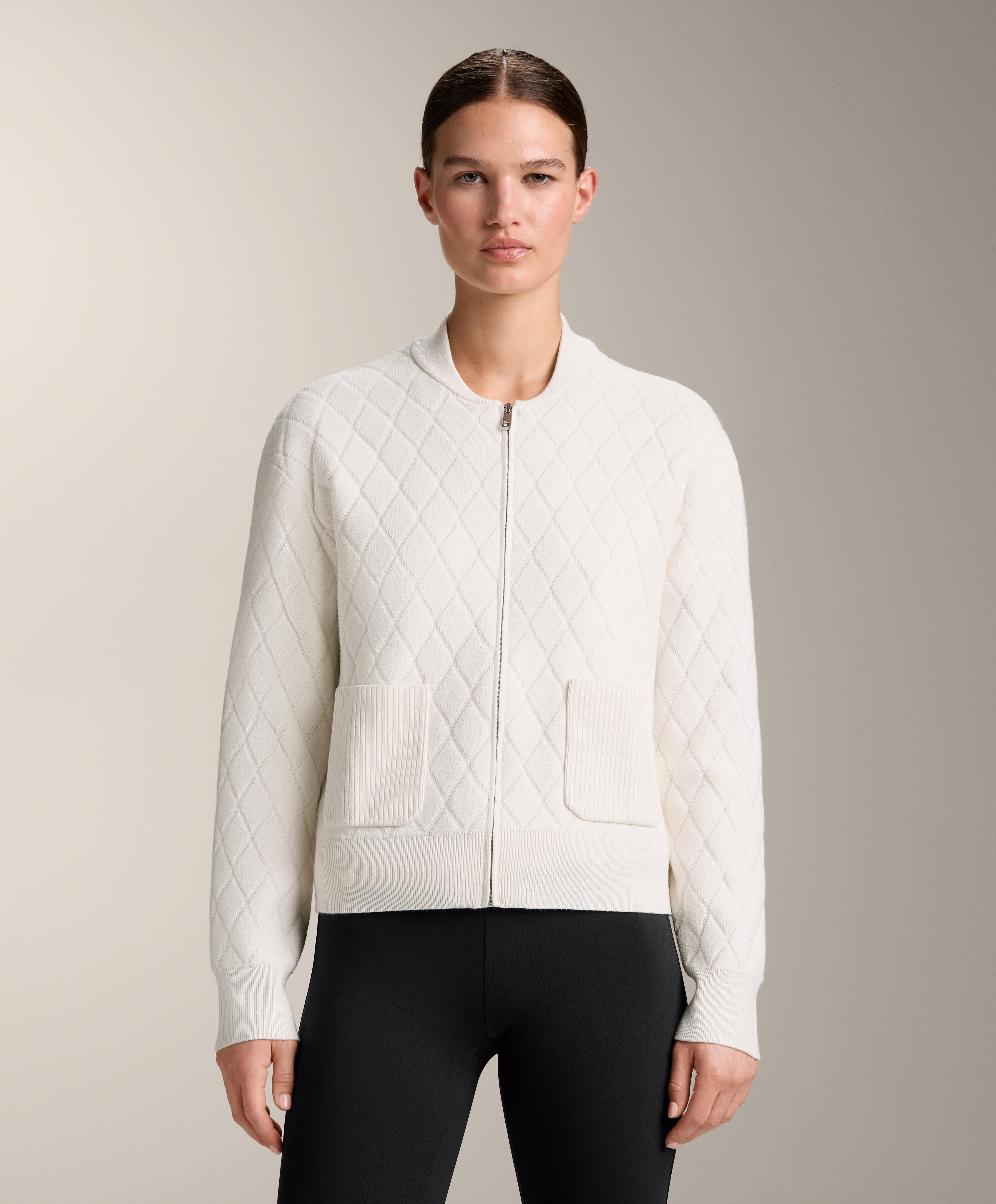 Veste en maille à losanges Veste en maille à losanges