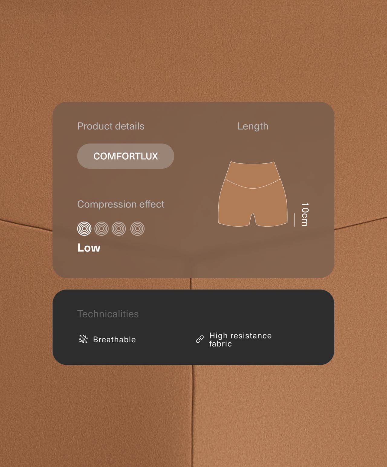 Hot pants high rise Comfortlux 10 cm — TOFFEE