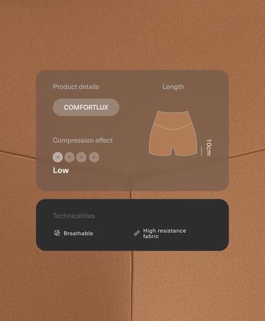 Hot pants high rise Comfortlux 10 cm — TOFFEE 2