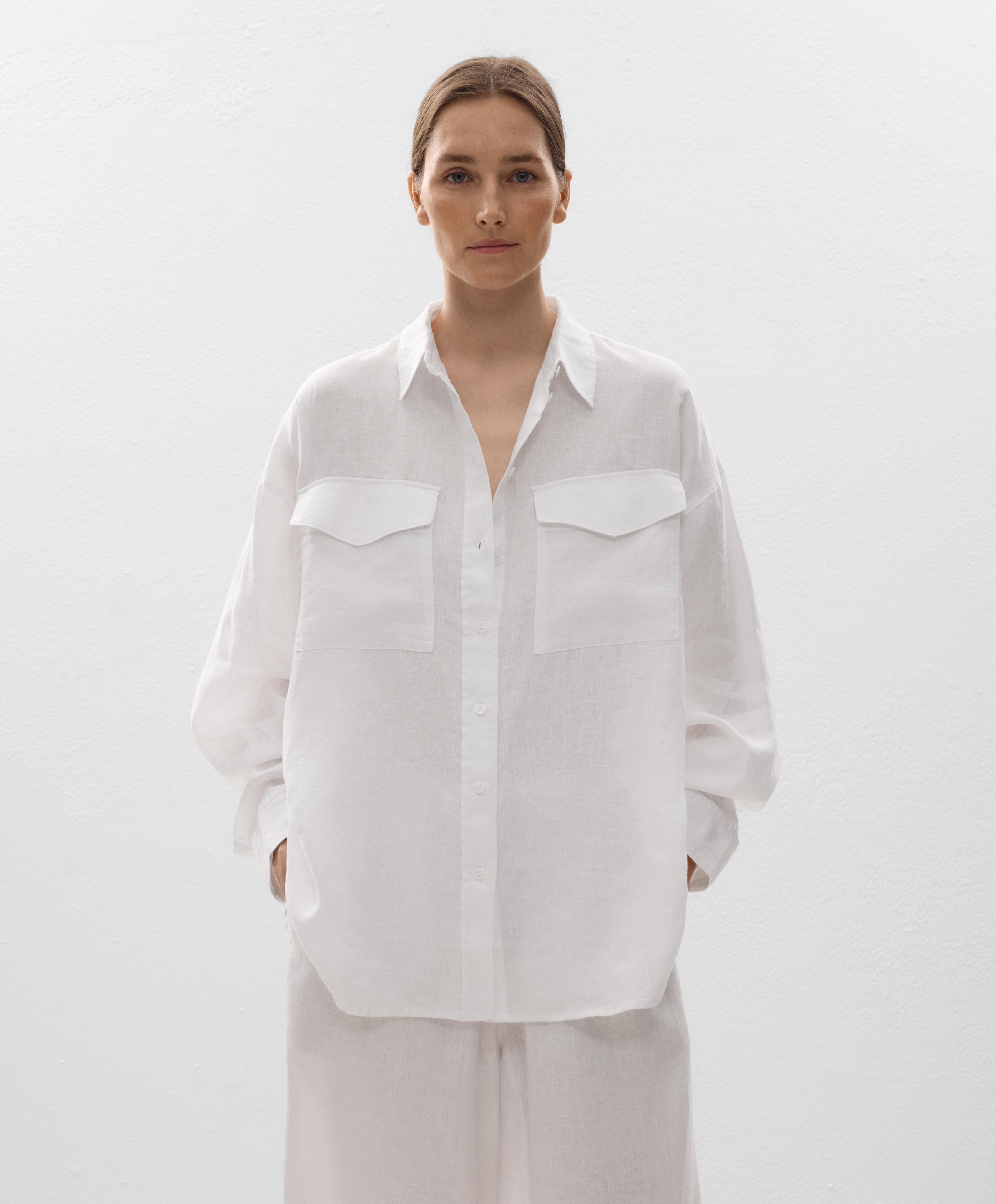 Chemise avec poches 100 % lin Chemise avec poches 100 % lin