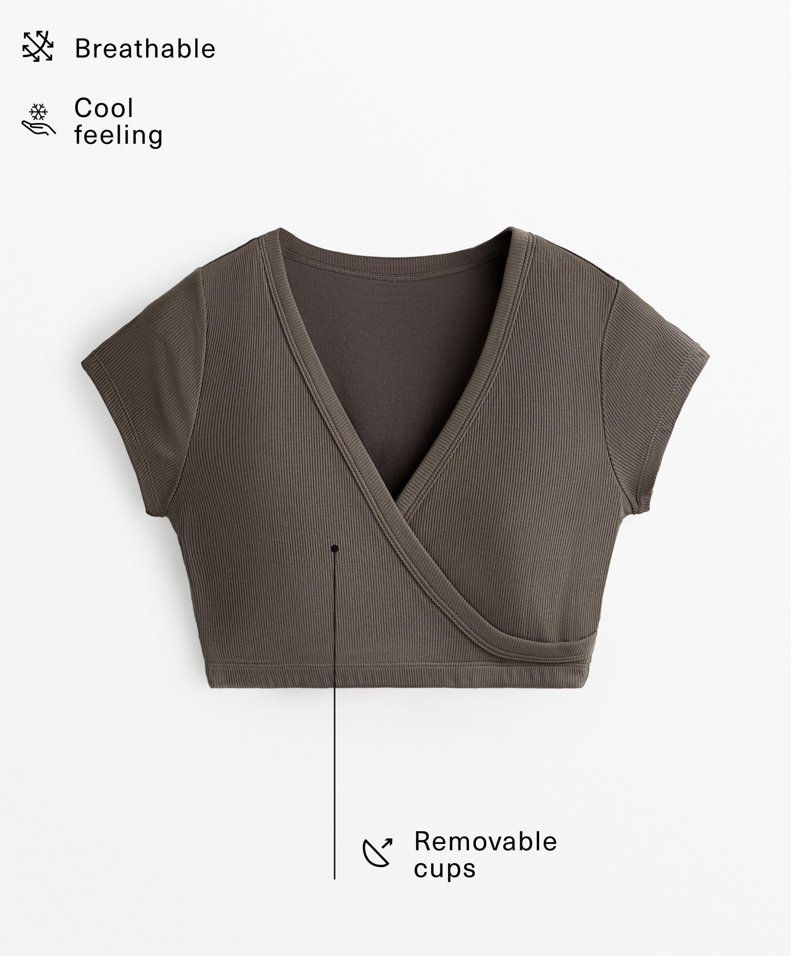 Tank top cruzado rib mezcla modal