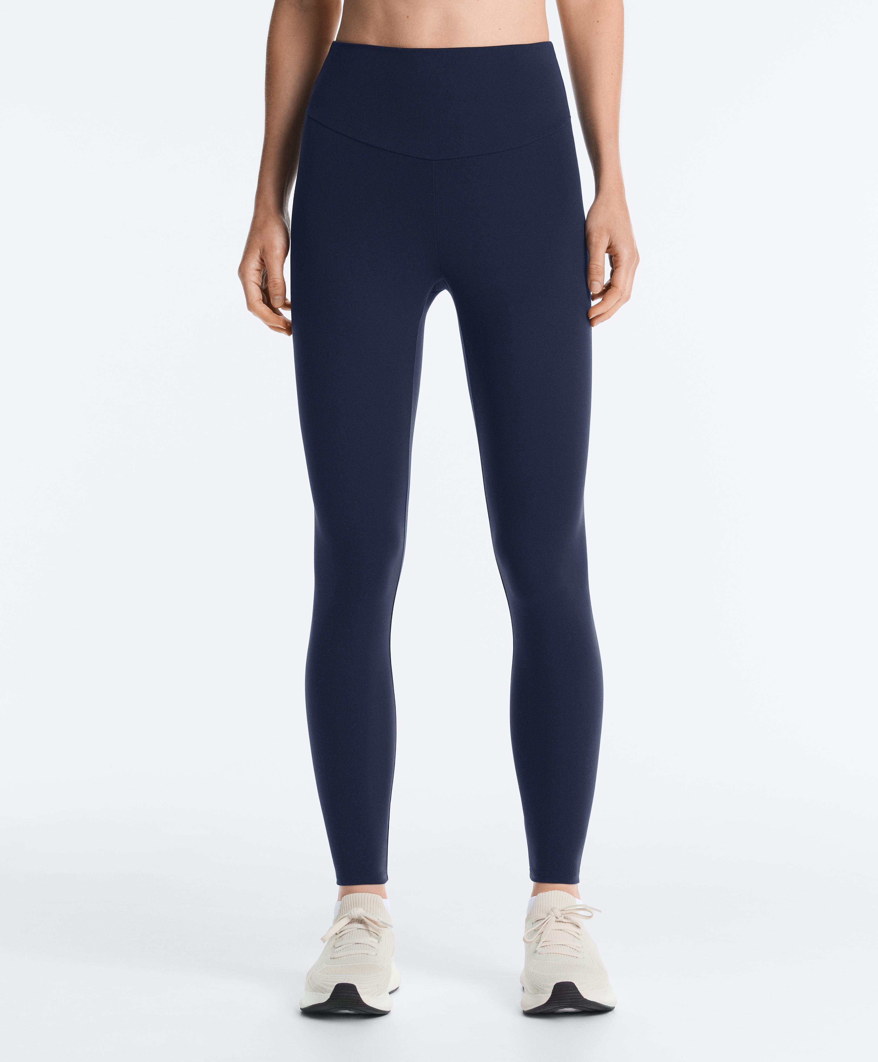 Comfortlux high-waisted ankle-length leggings — NAVY BLUE