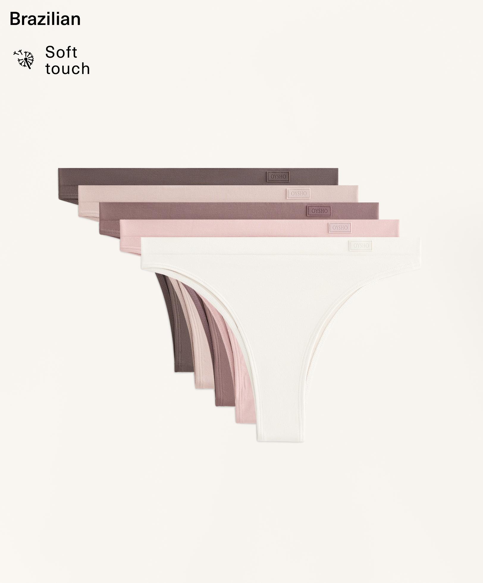 5 seamless soft touch Brazilian briefs 5 seamless soft touch Brazilian briefs