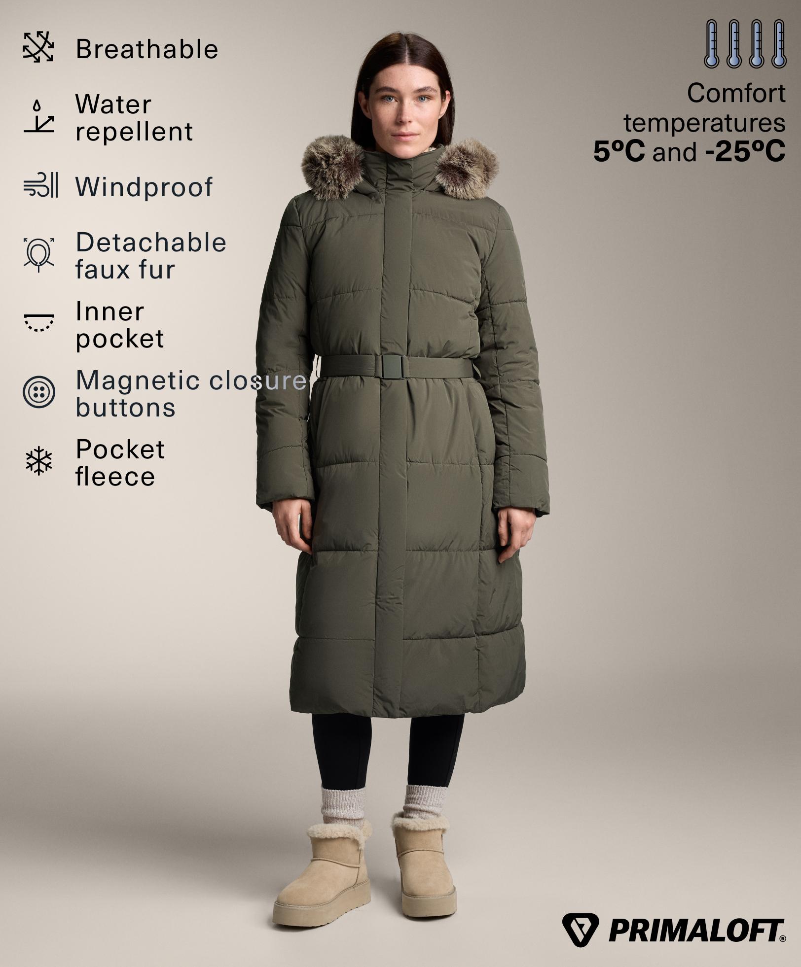 Primaloft® water-repellent long padded jacket Primaloft® water-repellent long padded jacket