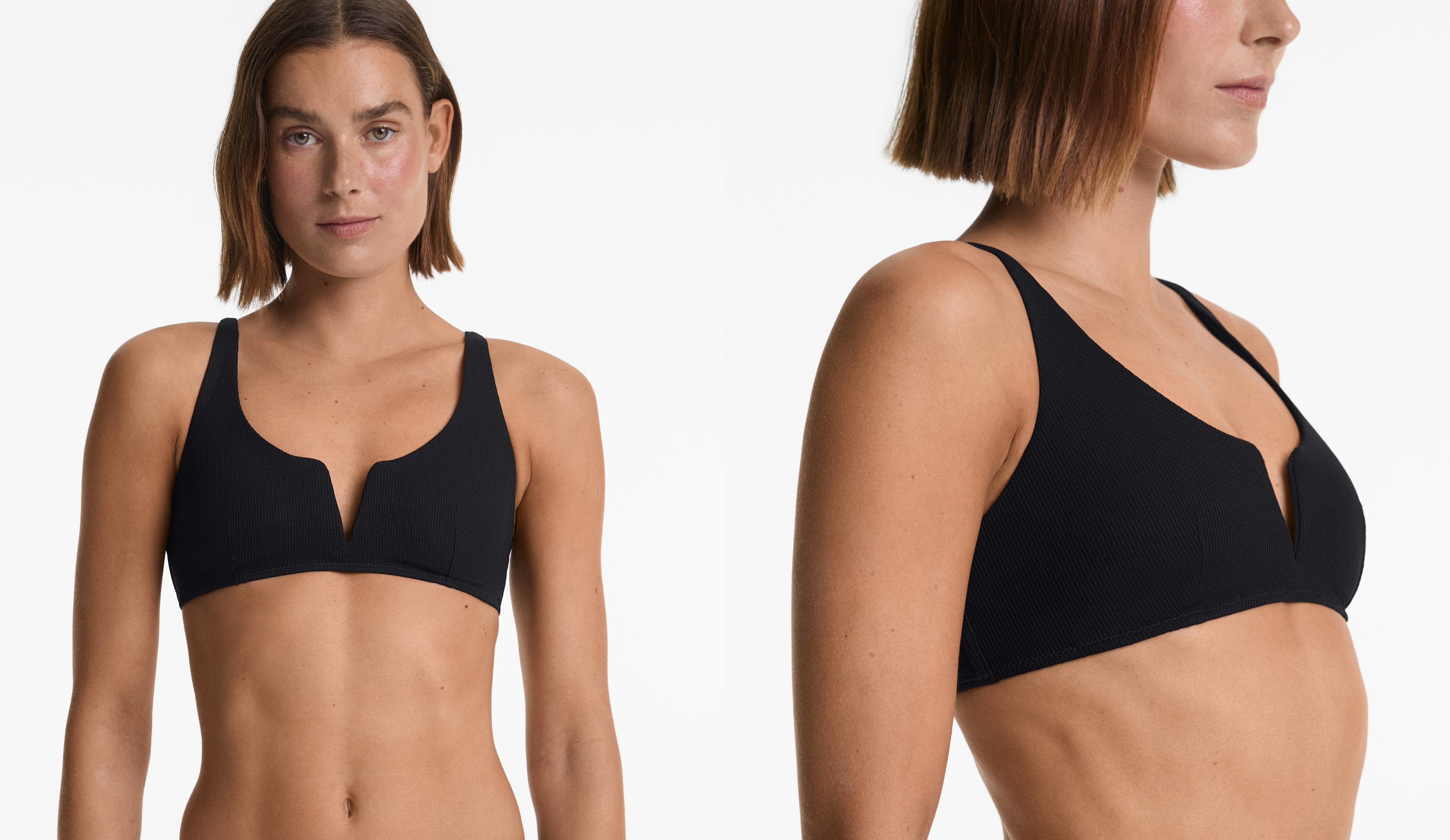 Haut de bikini halter en piqué