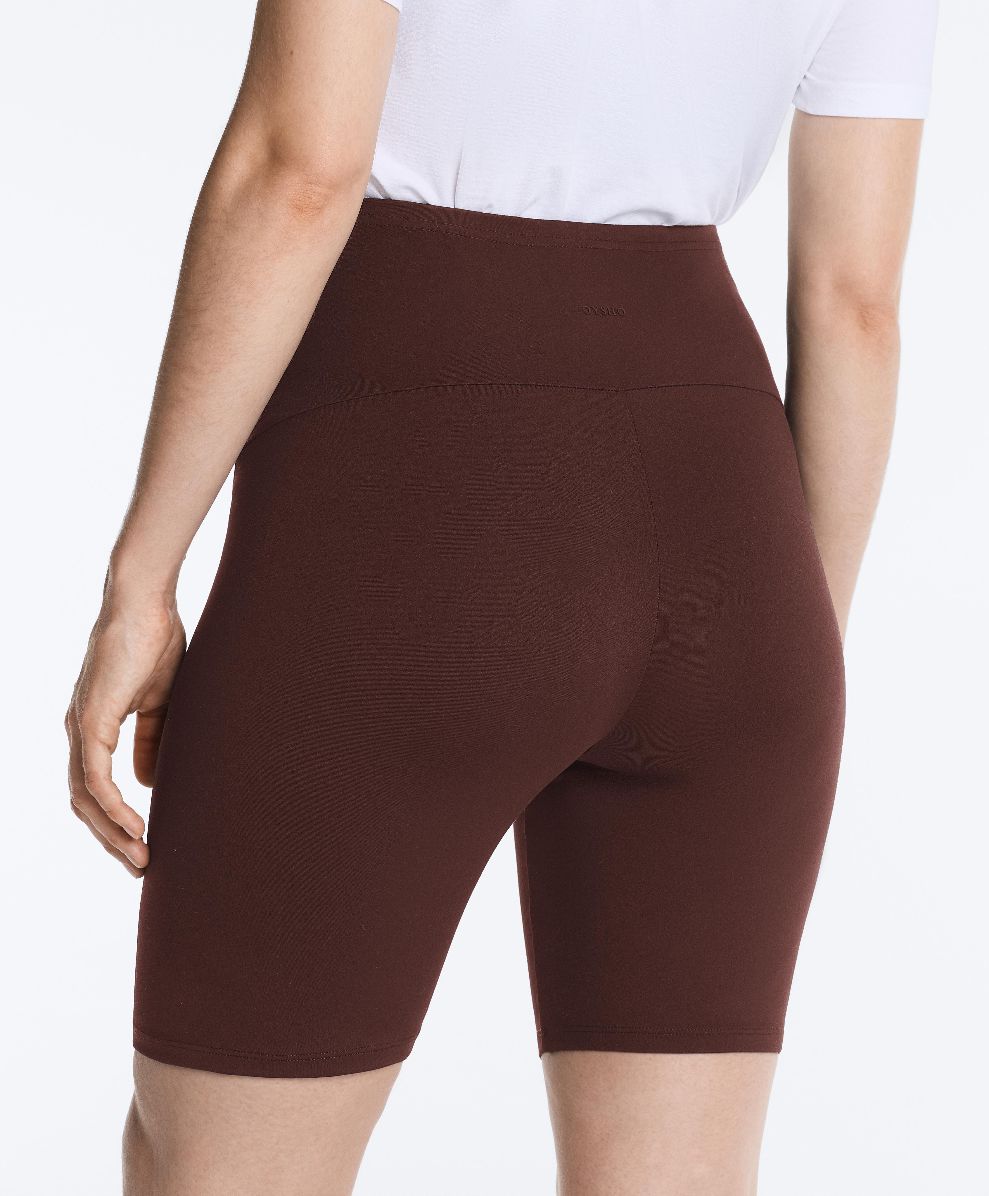 Maternity Comfortlux 20cm cycle leggings — CHOCOLATE