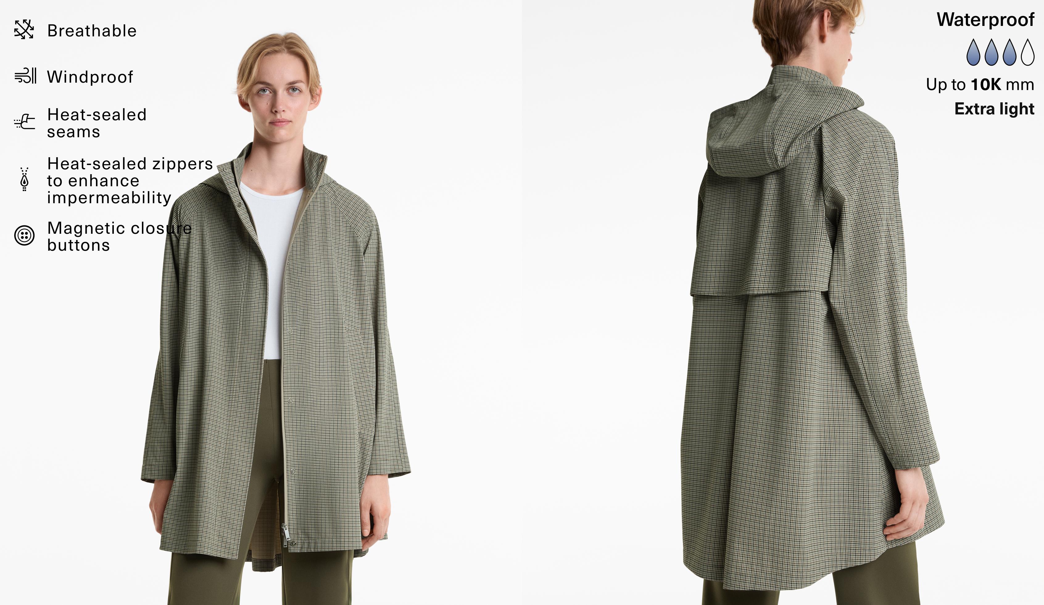 10K waterproof extra-lightweight midi layer jacket