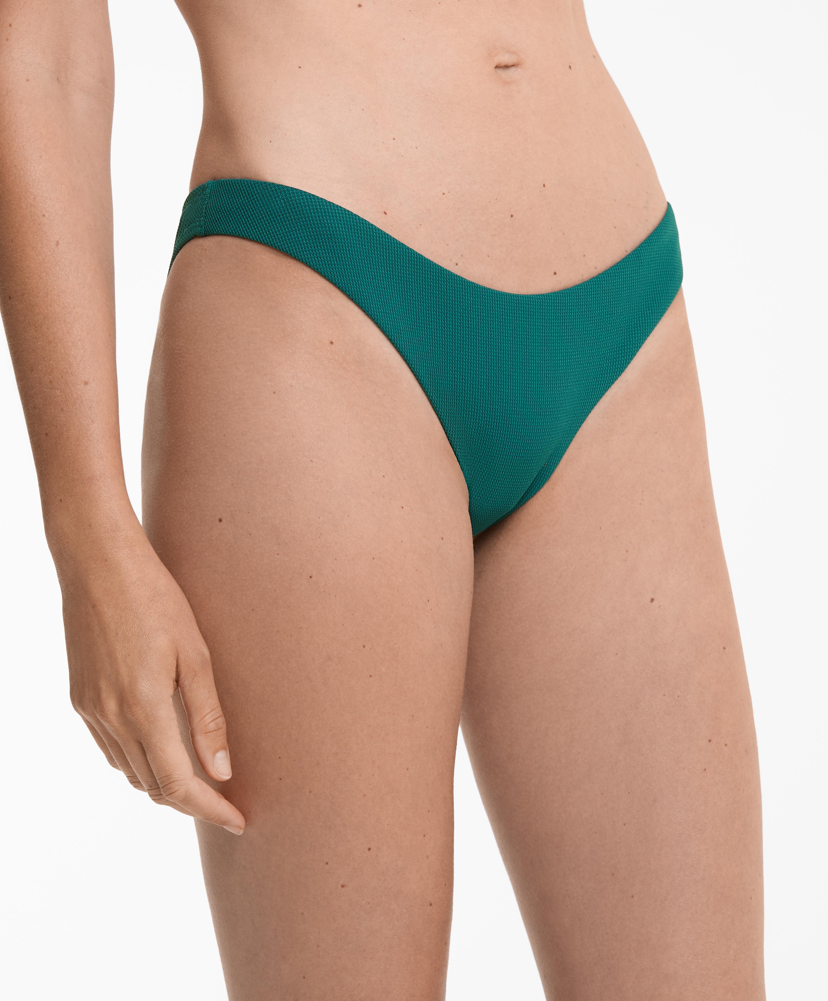 U-cut piqué mid-coverage bikini bottoms U-cut piqué mid-coverage bikini bottoms