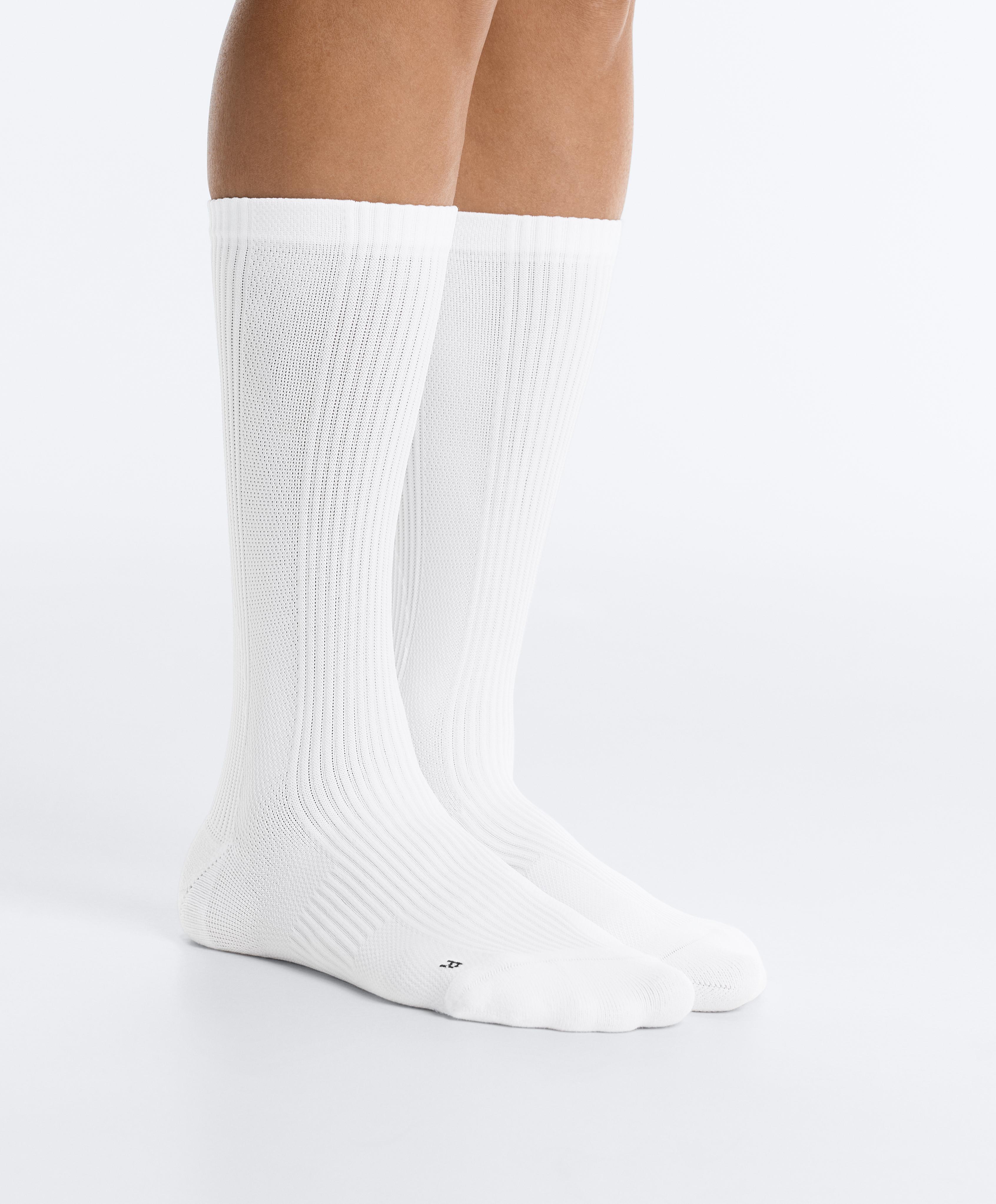 3 pairs of classic polyamide sports socks — WHITE