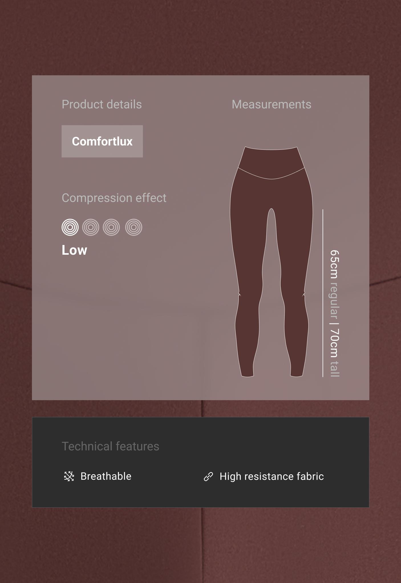 Comfortlux high-waisted ankle-length leggings