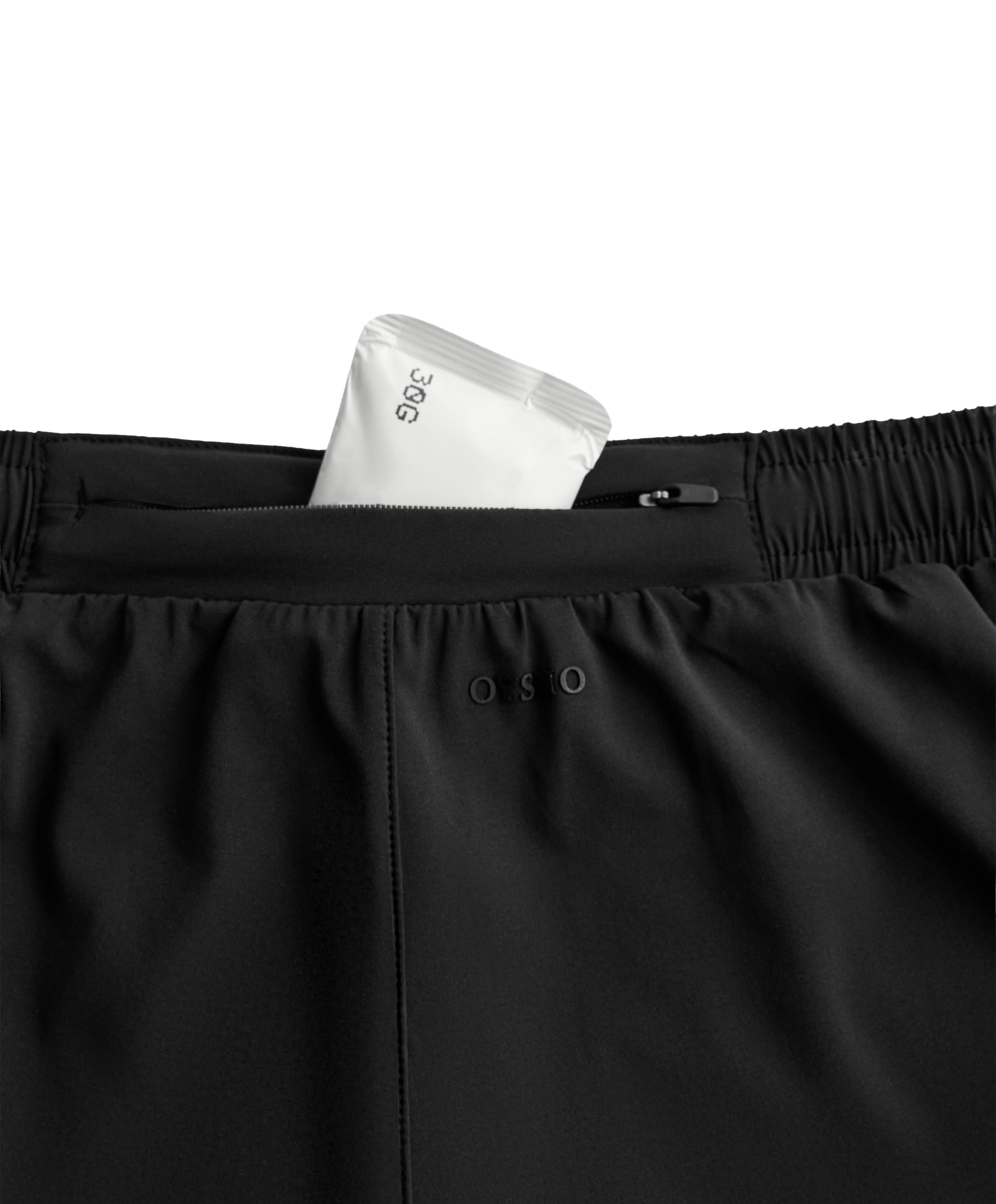 6cm mid-rise technical shorts — BLACK