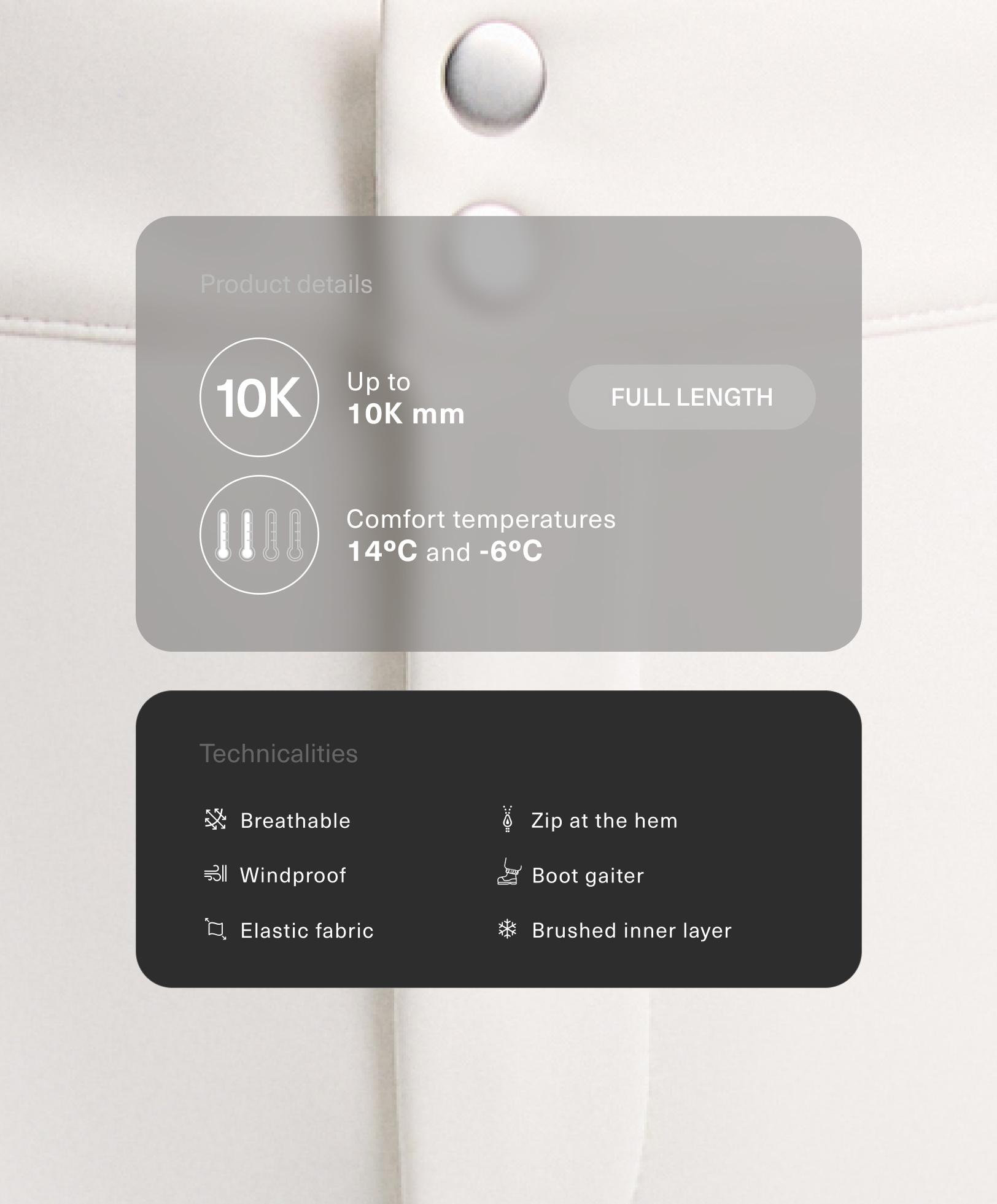 Water-resistant full length flare stretch SKI trousers Water-resistant full length flare stretch SKI trousers