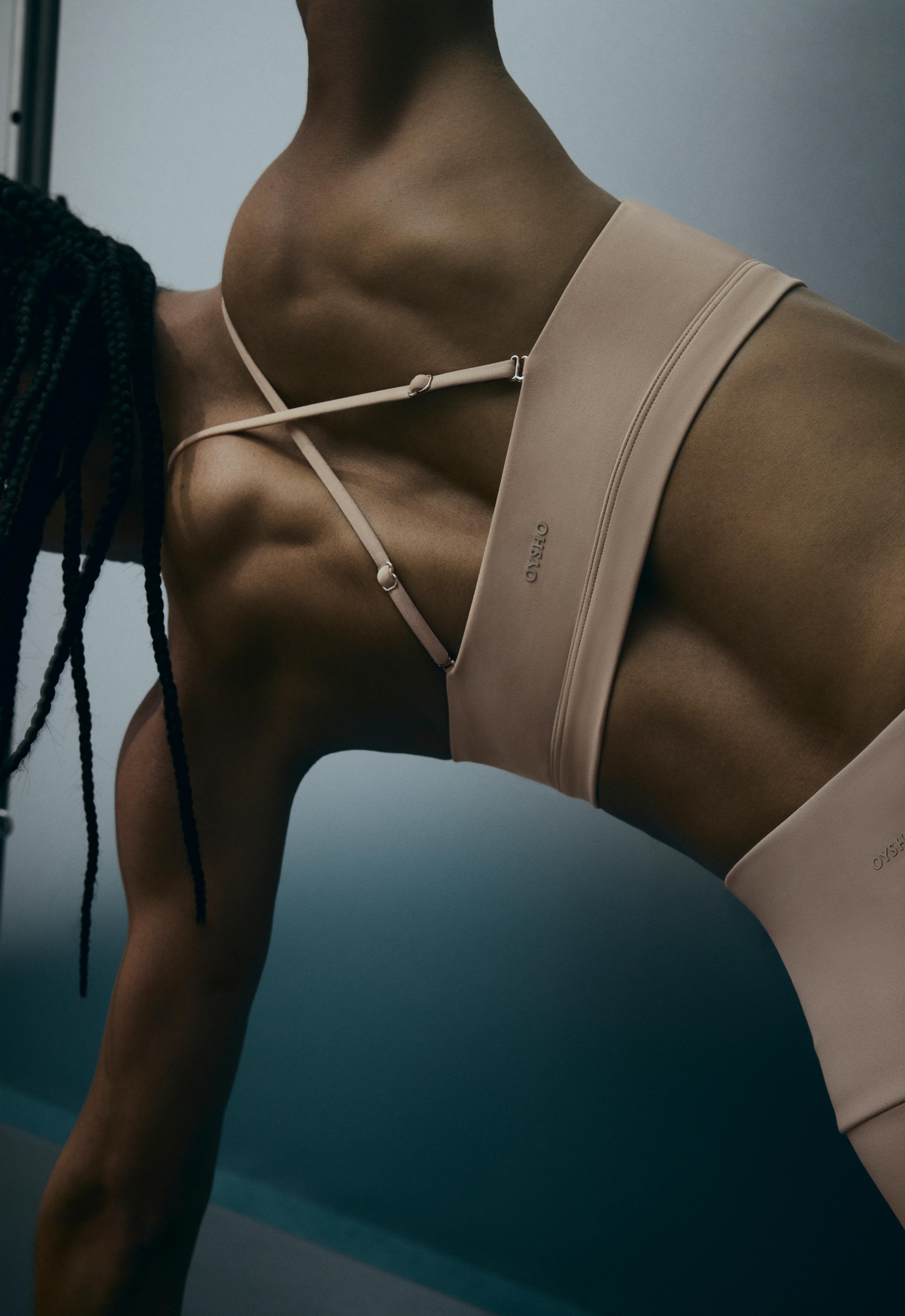 Low-support strap Comfortlux sports bra — LIGHT STONE