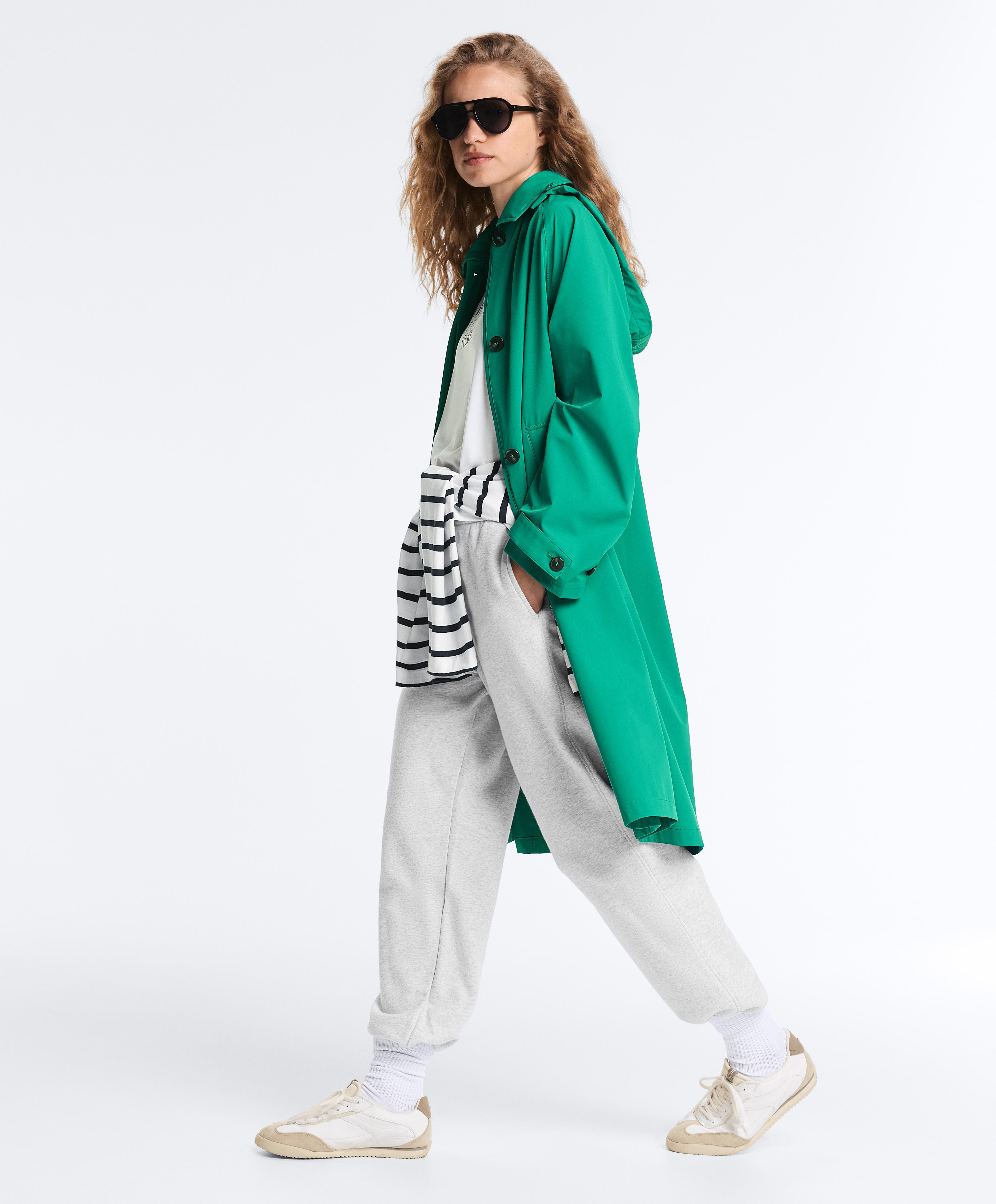 Midi extra lightweight 10k waterproof jacket — EMERALD GREEN