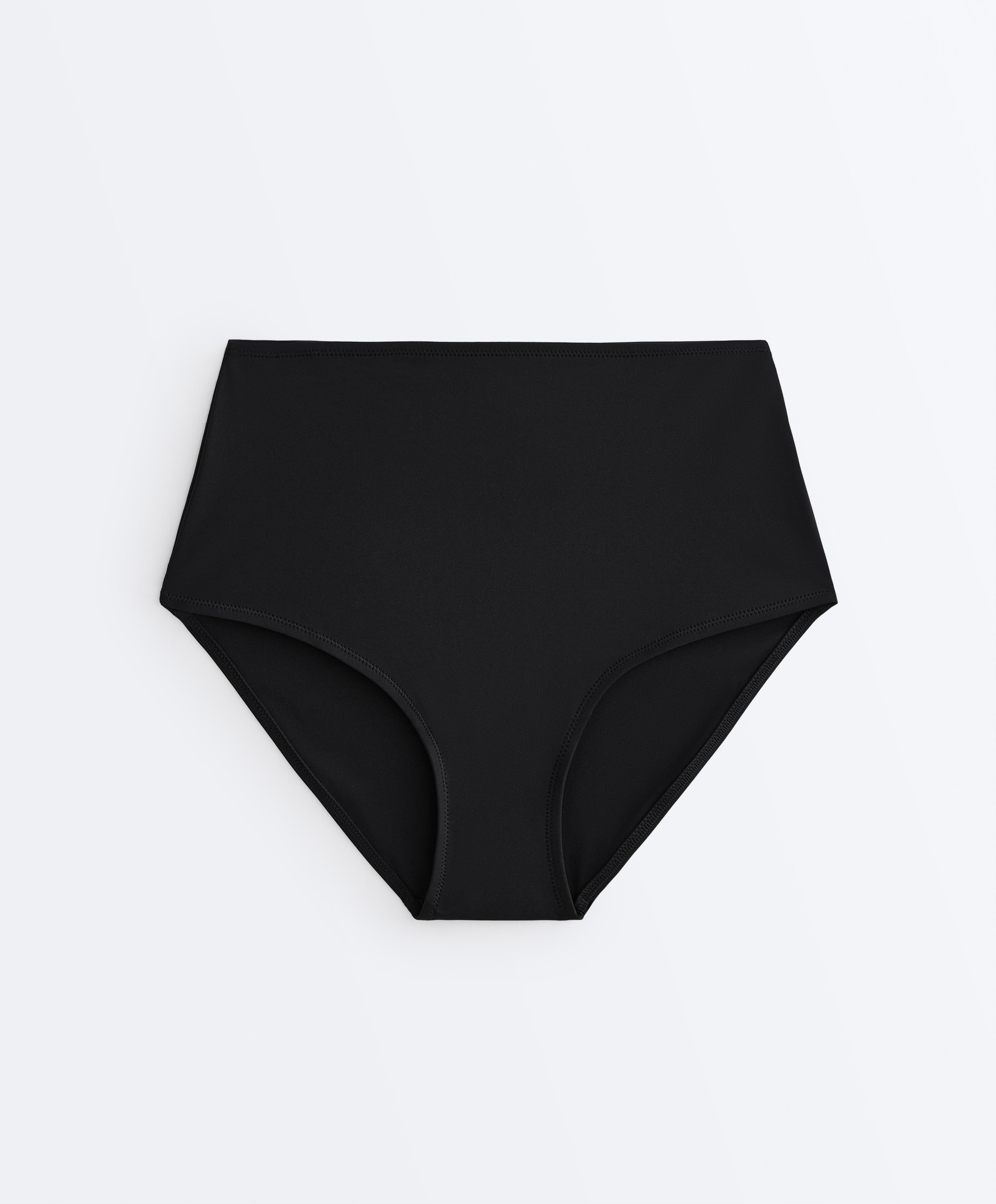 Shapewear-effect high-waisted bikini briefs