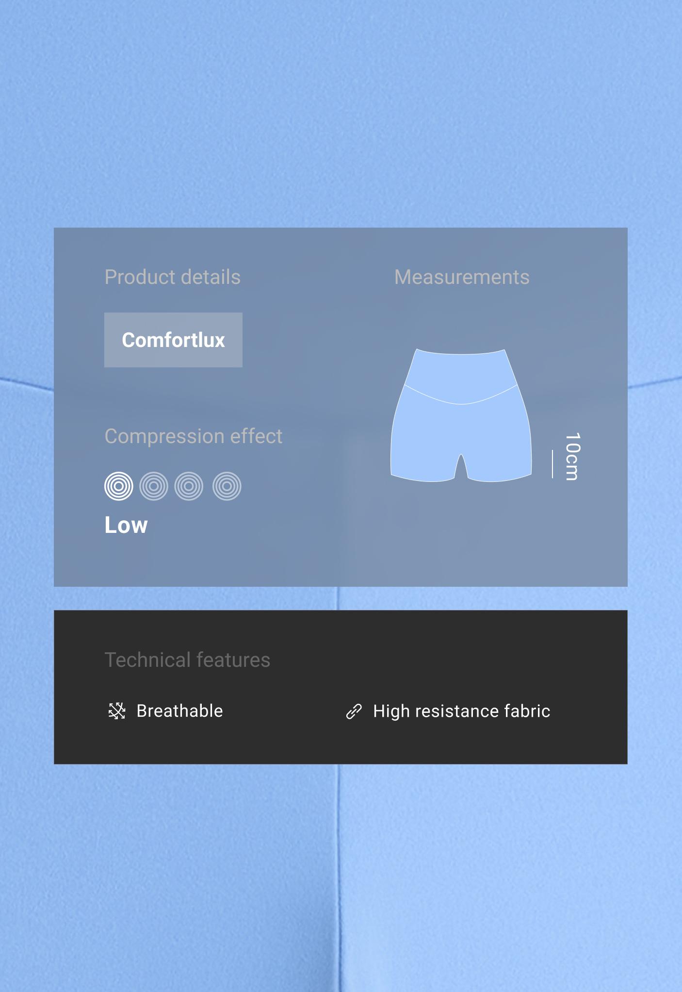 Comfortlux high-waisted 10cm hot pants - Sale