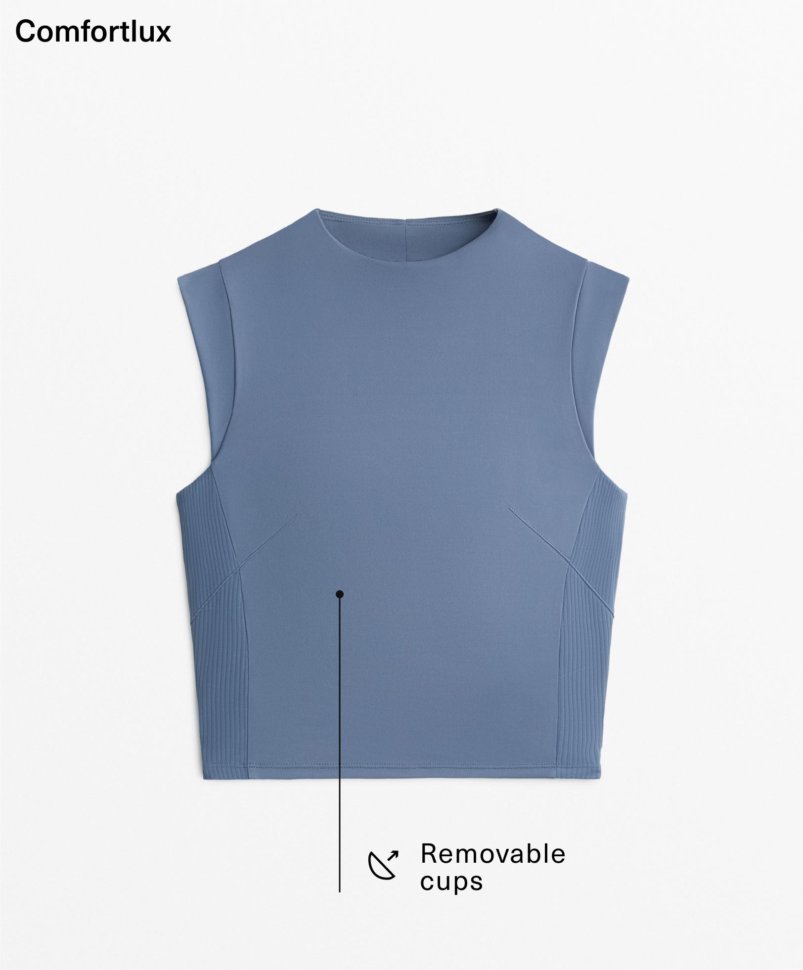 Geripptes Comfortlux Tanktop mit Rückenausschnitt