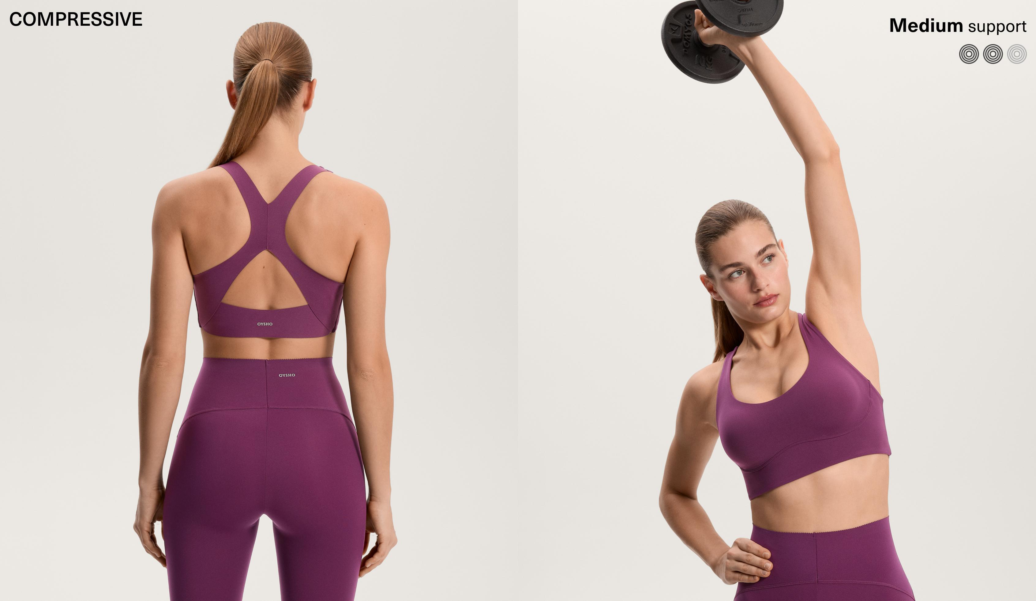 Soutien-gorge Compressive à maintien moyen et bonnets