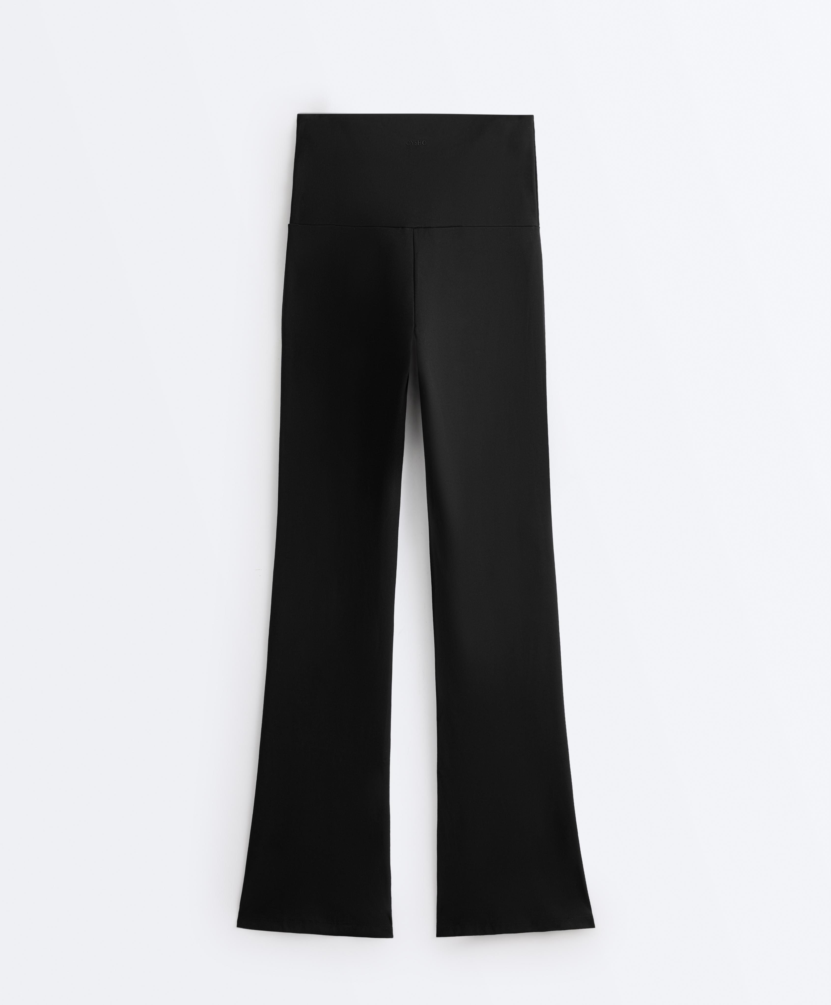 High-rise Comfortlux flare trousers — BLACK