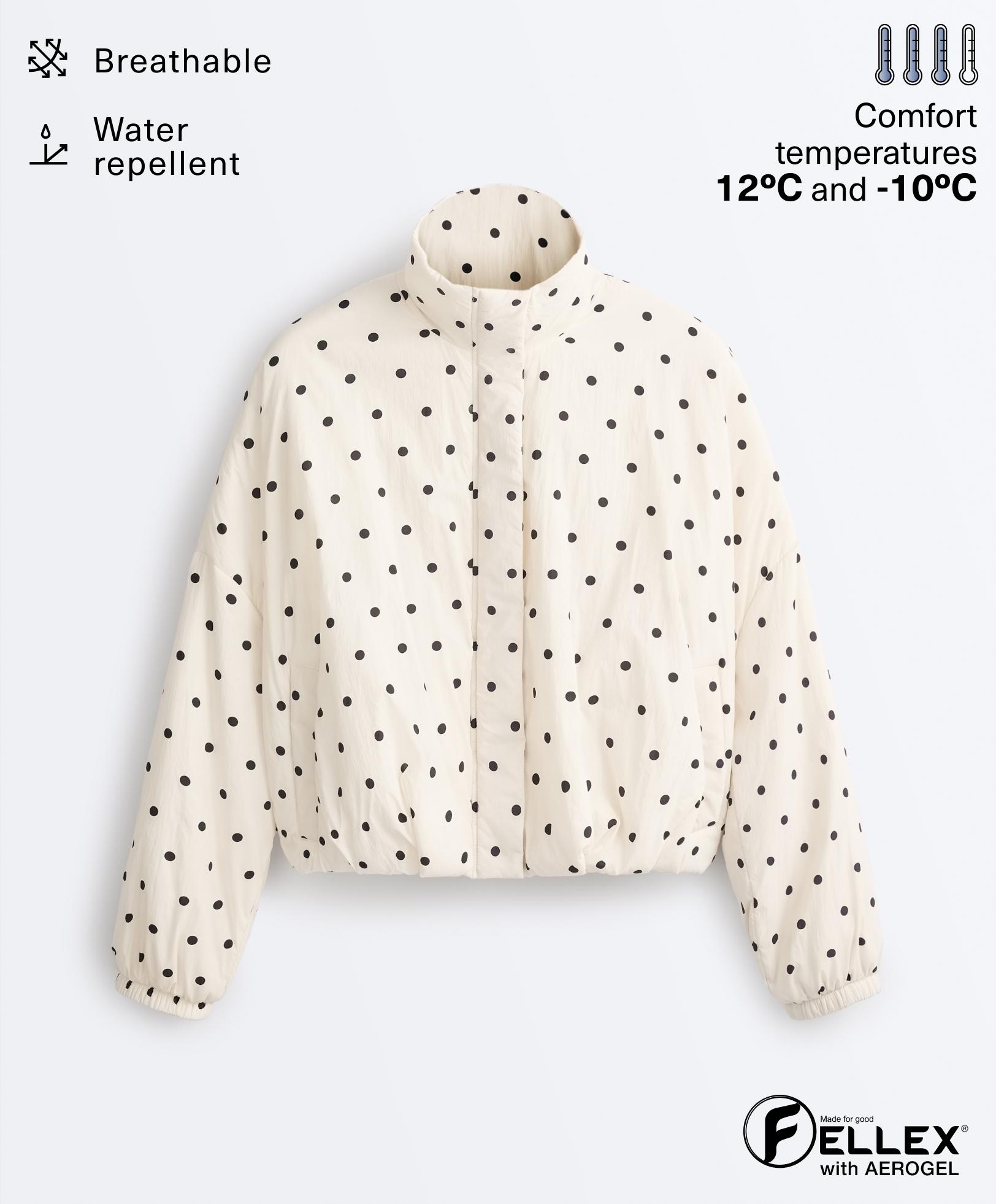 Veste matelassée déperlante FELLEX® avec AEROGEL à pois Veste matelassée déperlante FELLEX® avec AEROGEL à pois