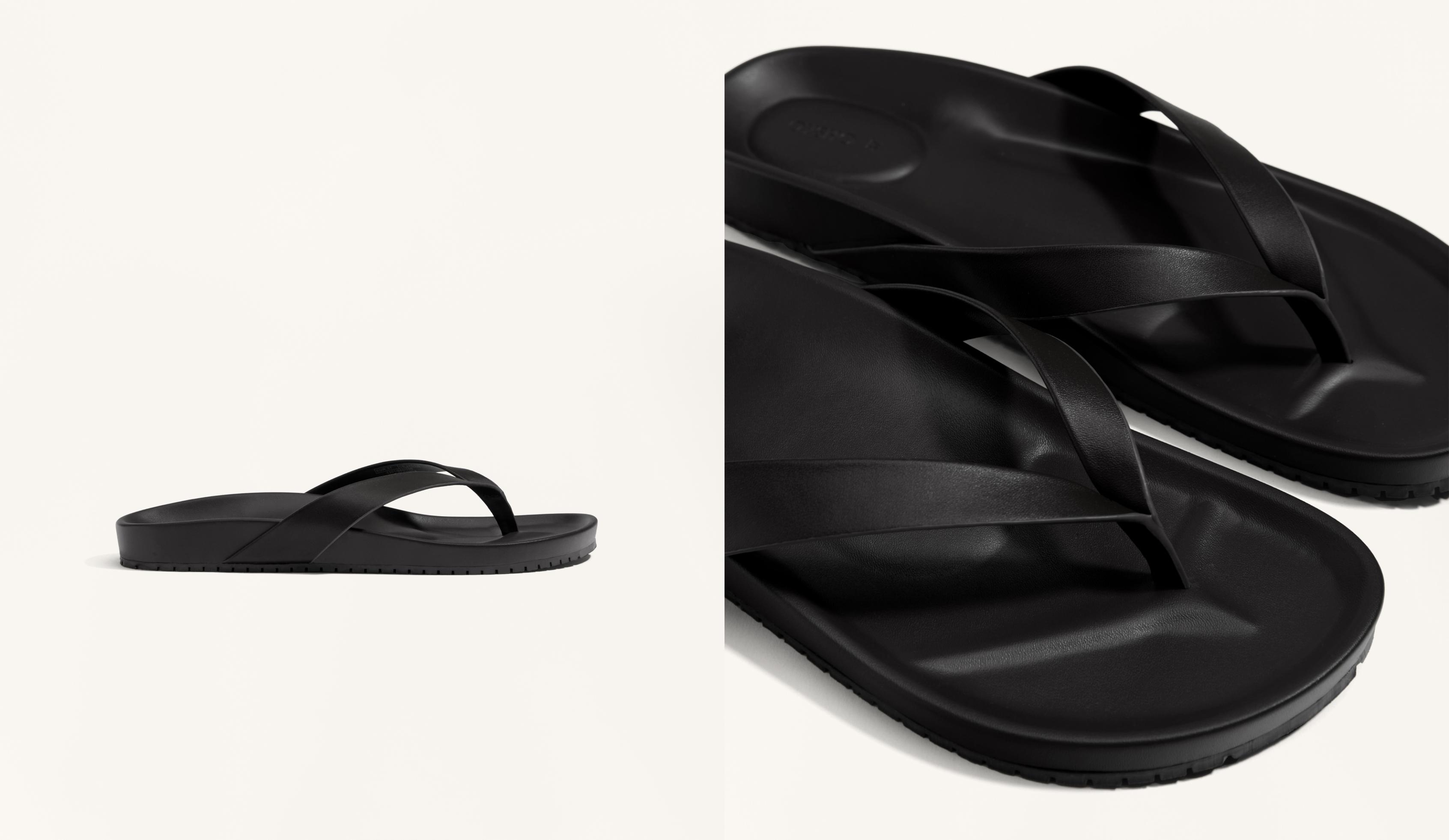 Sandales plates à brides