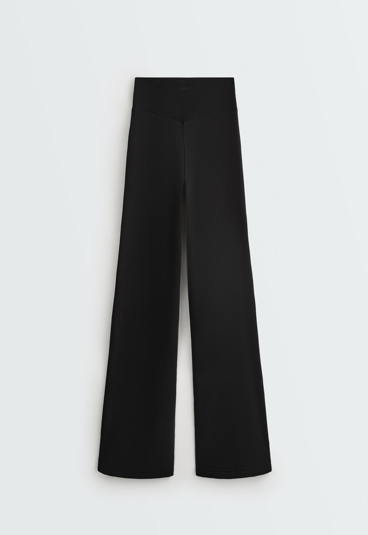 Super High Rise Bootcut Extra warm Seamless trousers — BLACK