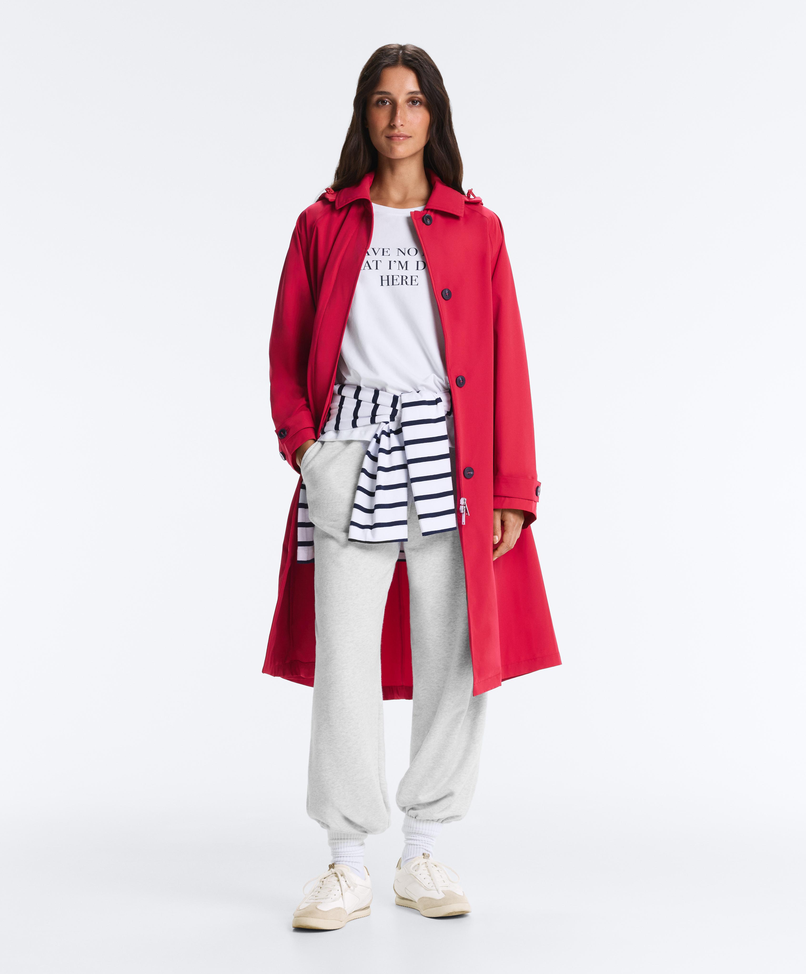 Midi extra lightweight 10k waterproof jacket — RED
