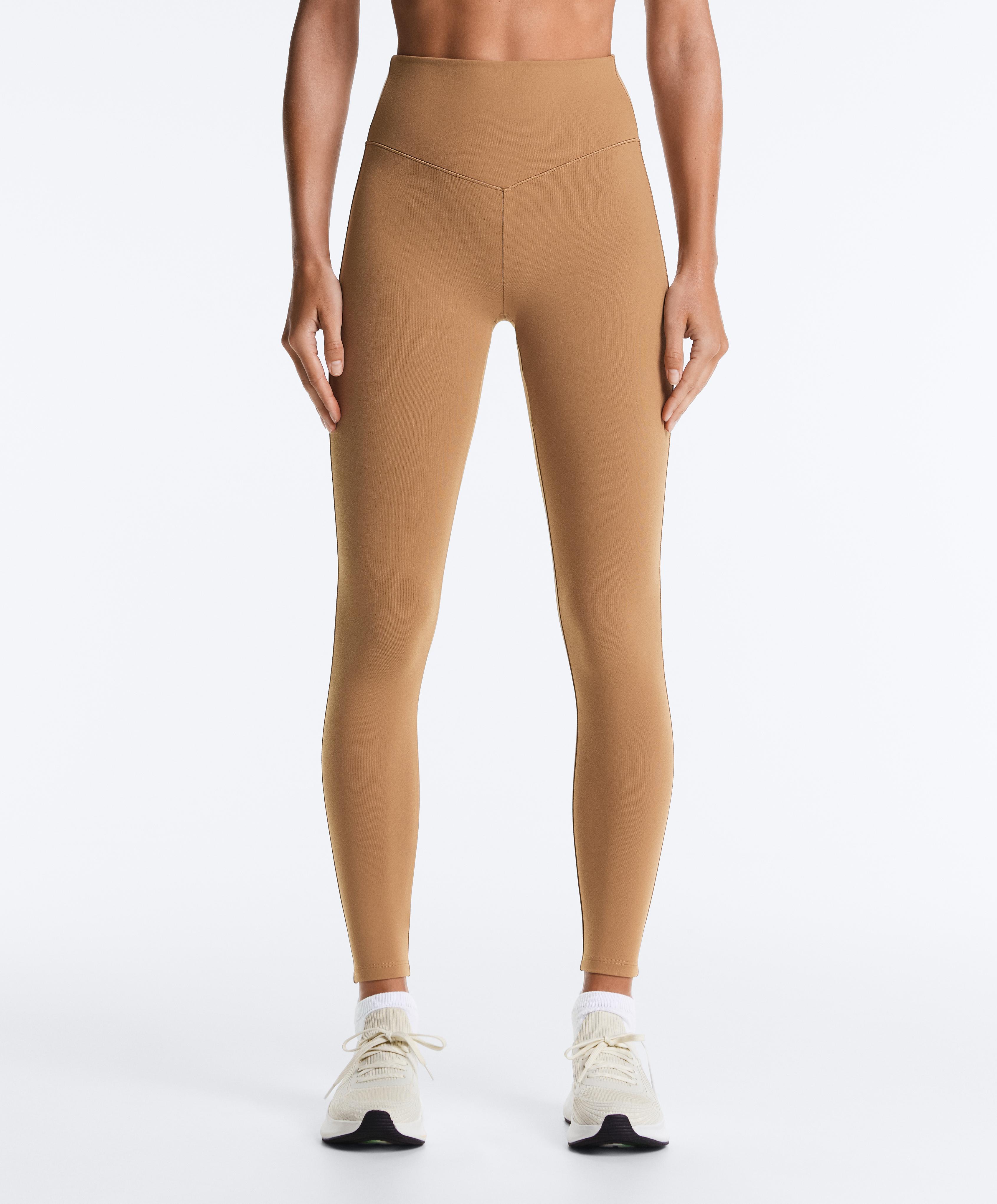 Evermove high-rise ankle-length leggings — PRALINE