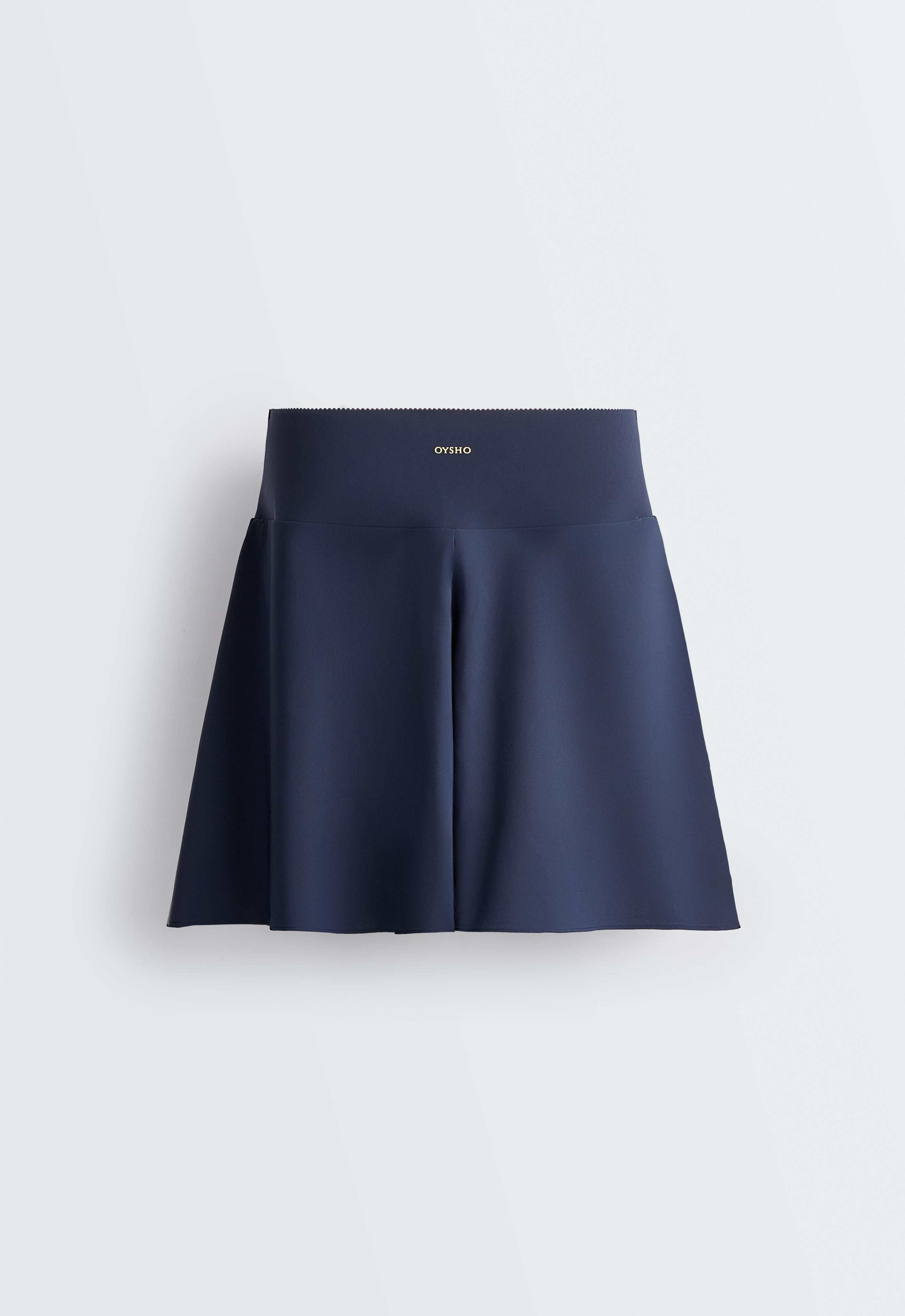 High rise Compressive skirt — NAVY BLUE