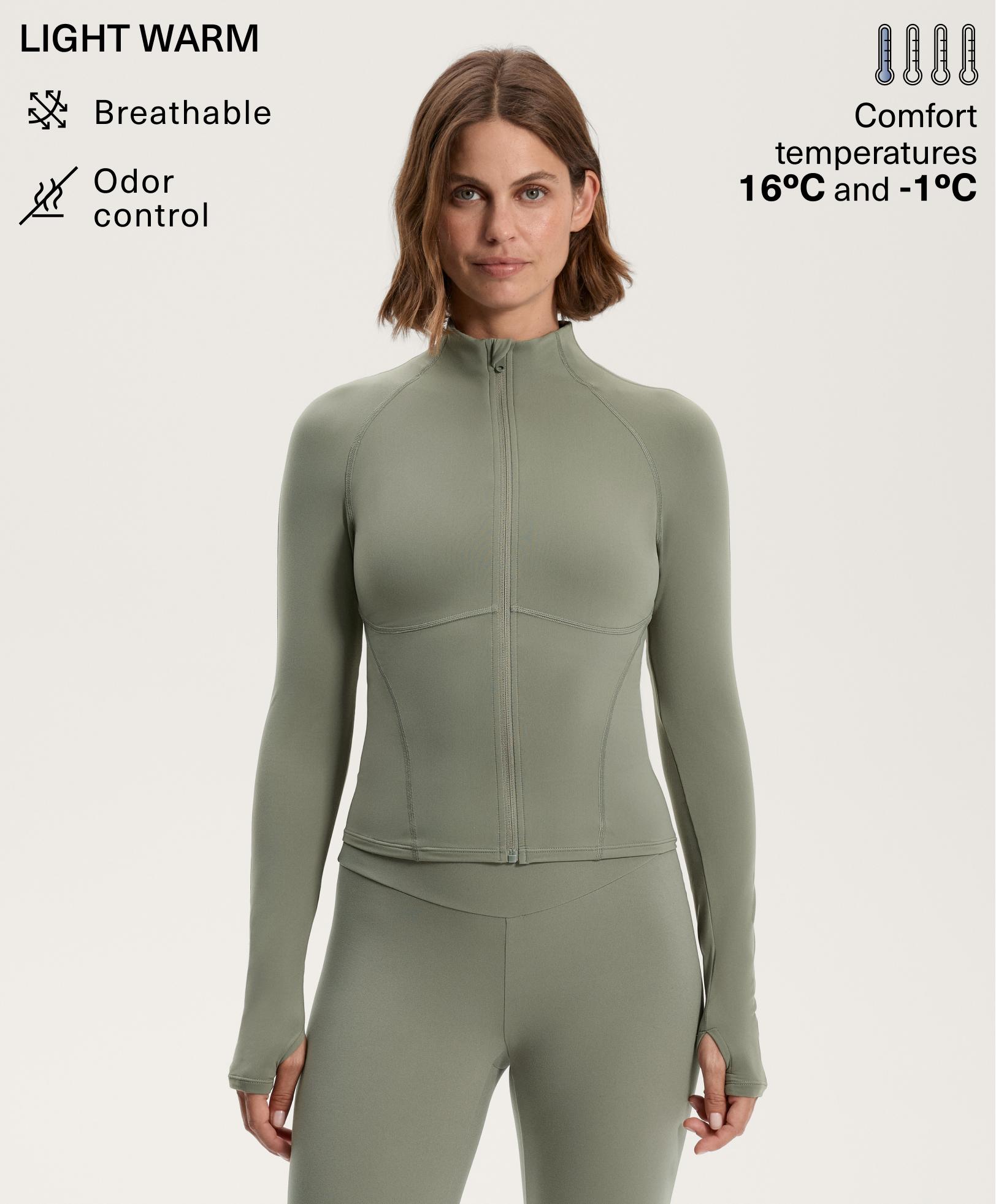 Light warm technical jacket with seams Light warm technical jacket with seams