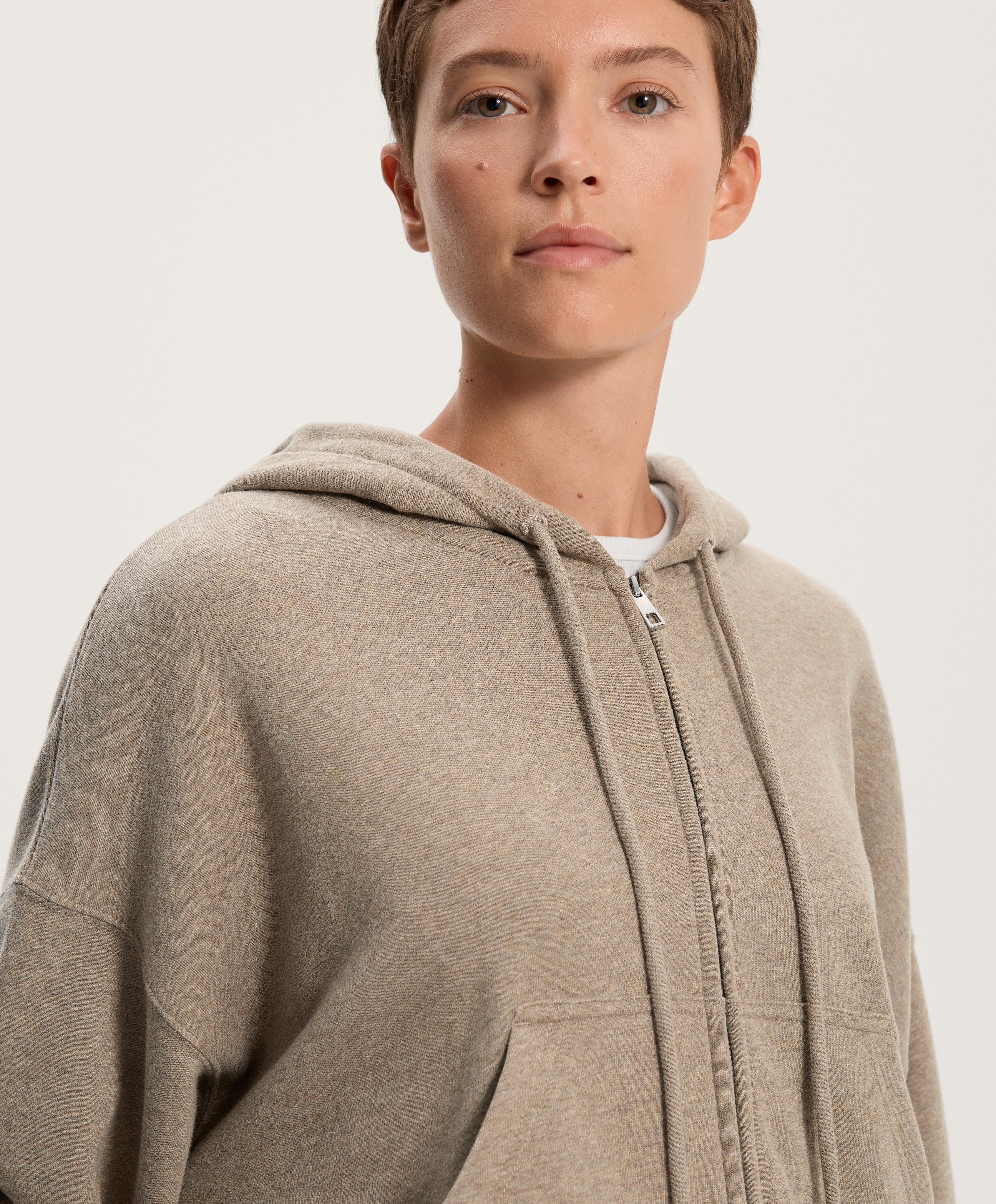 Wide sleeve hooded jacket with cotton - Sale Wide sleeve hooded jacket with cotton - Sale