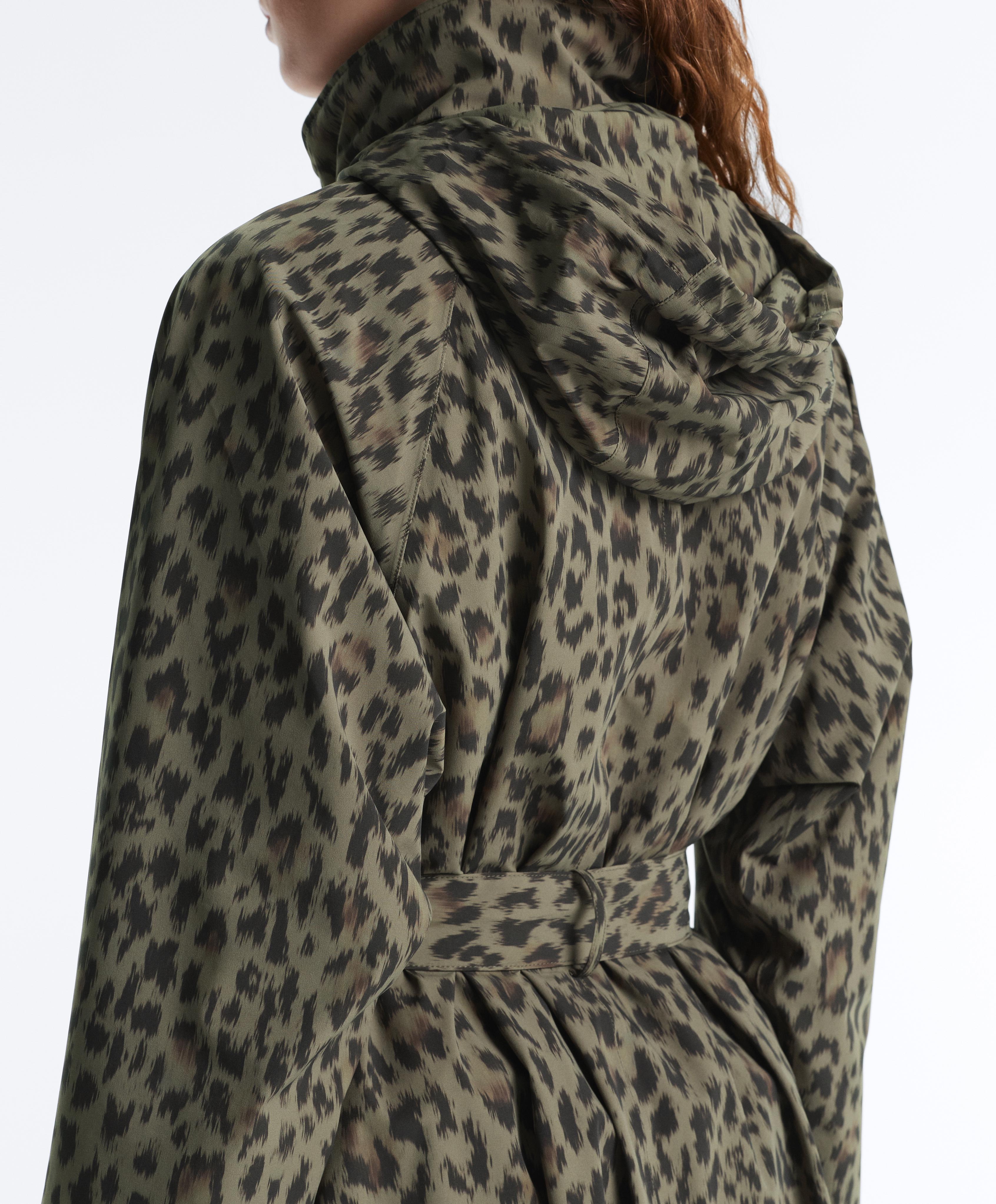 Long extra lightweight 10k waterproof jacket — MID KHAKI