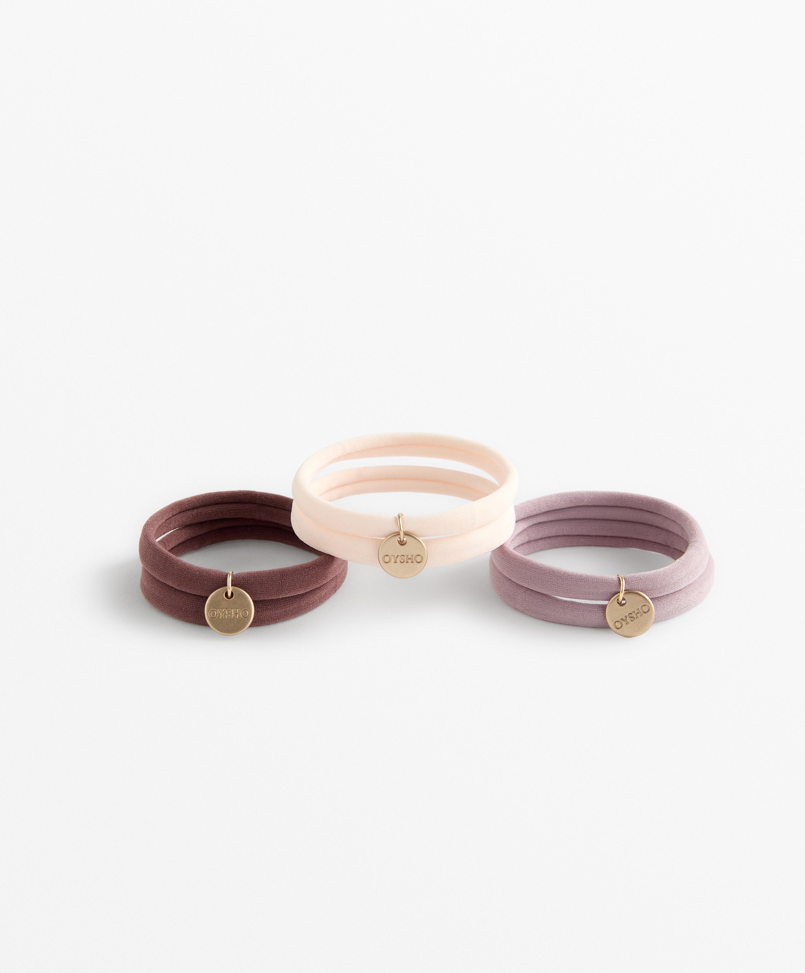6 Haargummis mit Oysho-Plakette 6 Haargummis mit Oysho-Plakette
