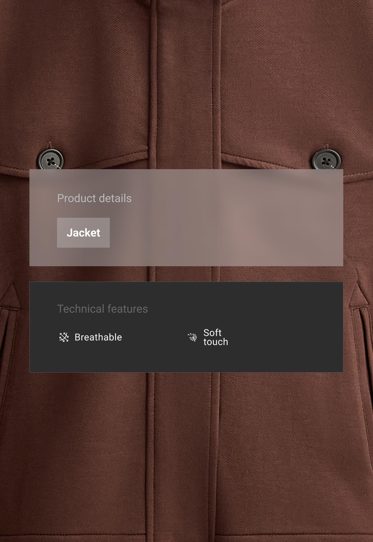 High-neck cropped jacket — COCOA