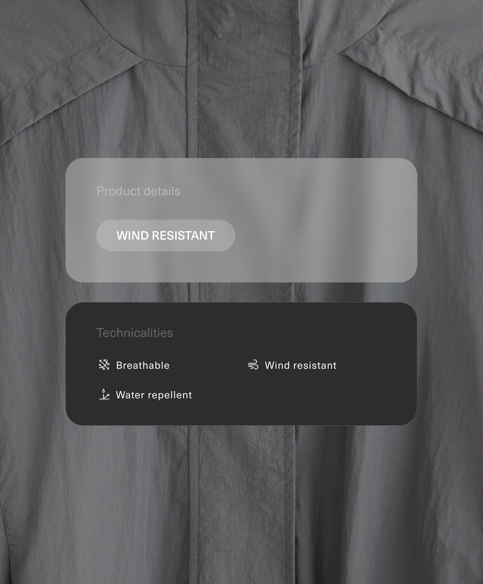 Късо яке Track с висока яка и водоотблъскващо покритие