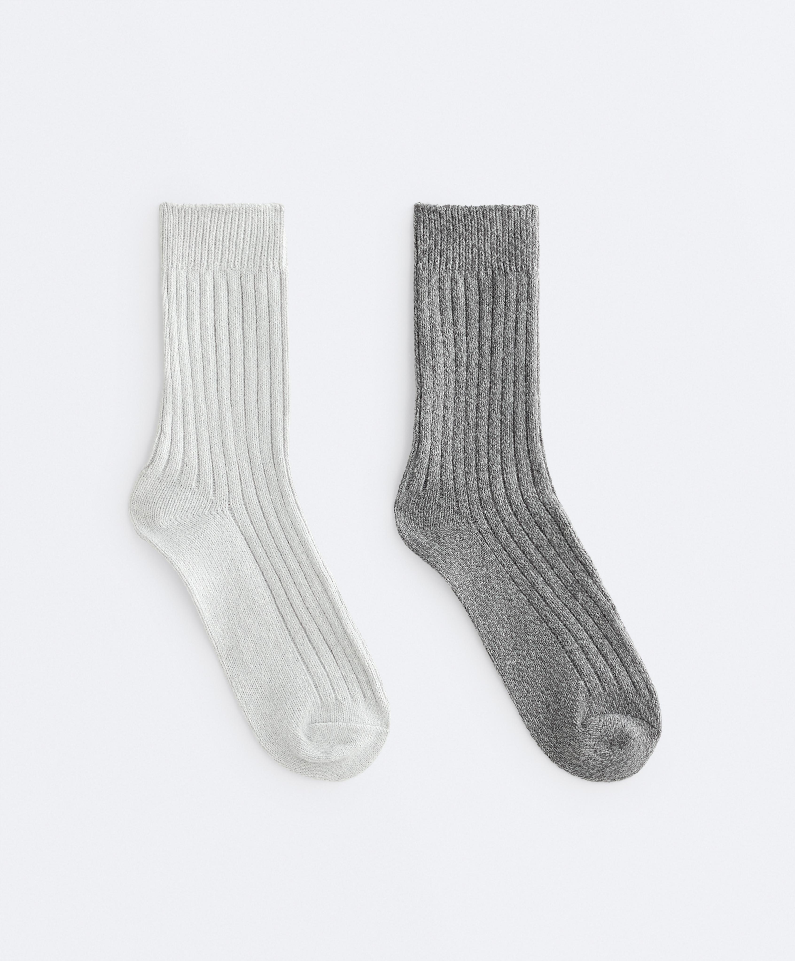 2 Paar klassische Ripp-Socken 2 Paar klassische Ripp-Socken