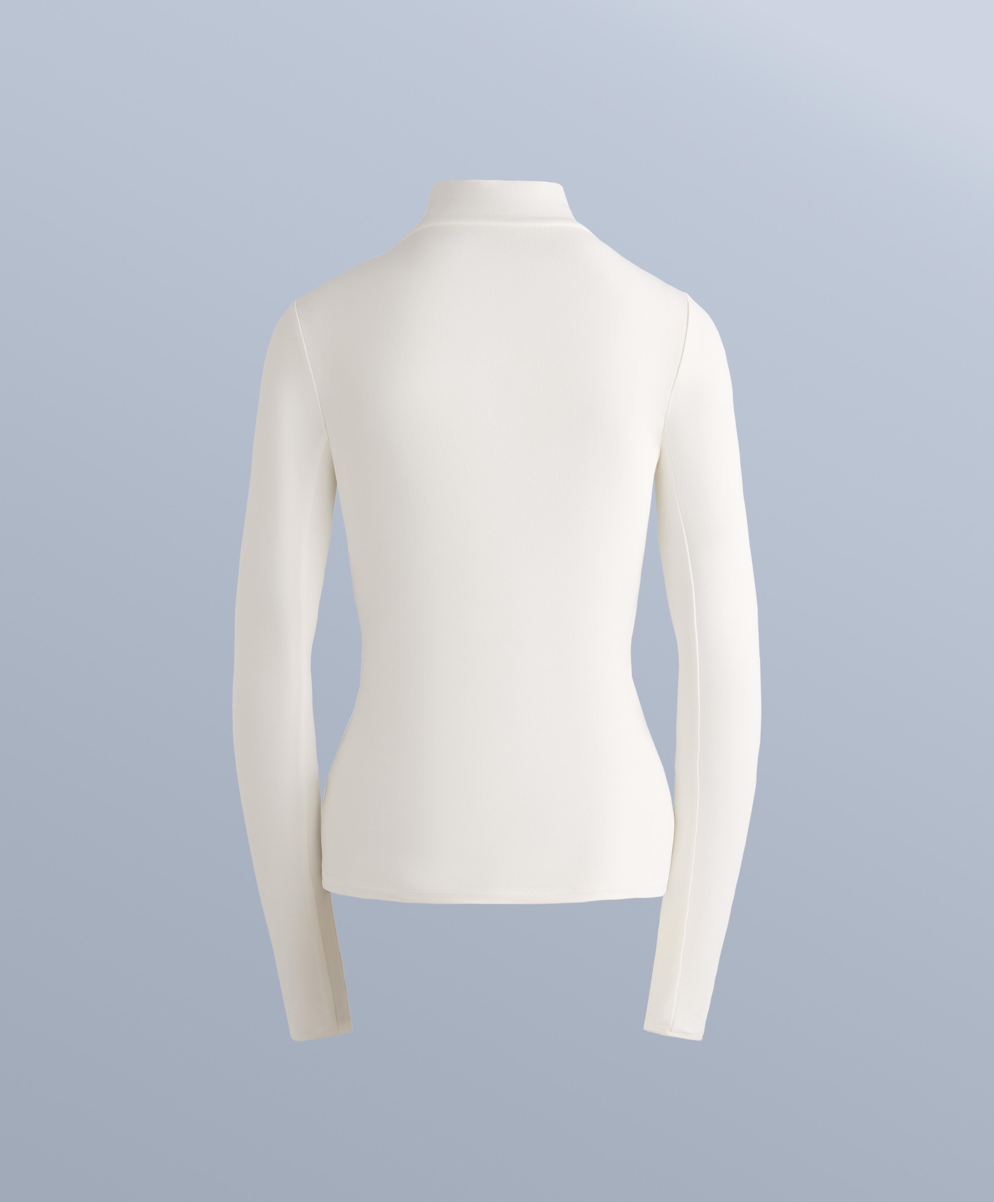 Thermal base layer half-zip top — WHITE