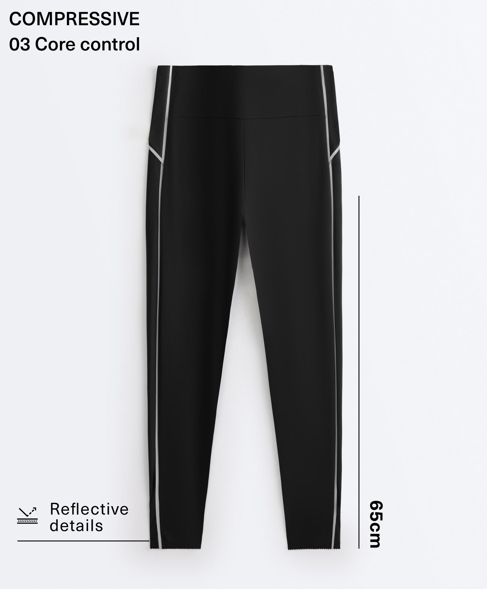 Leggings tobillero high rise Compressive core control reflective