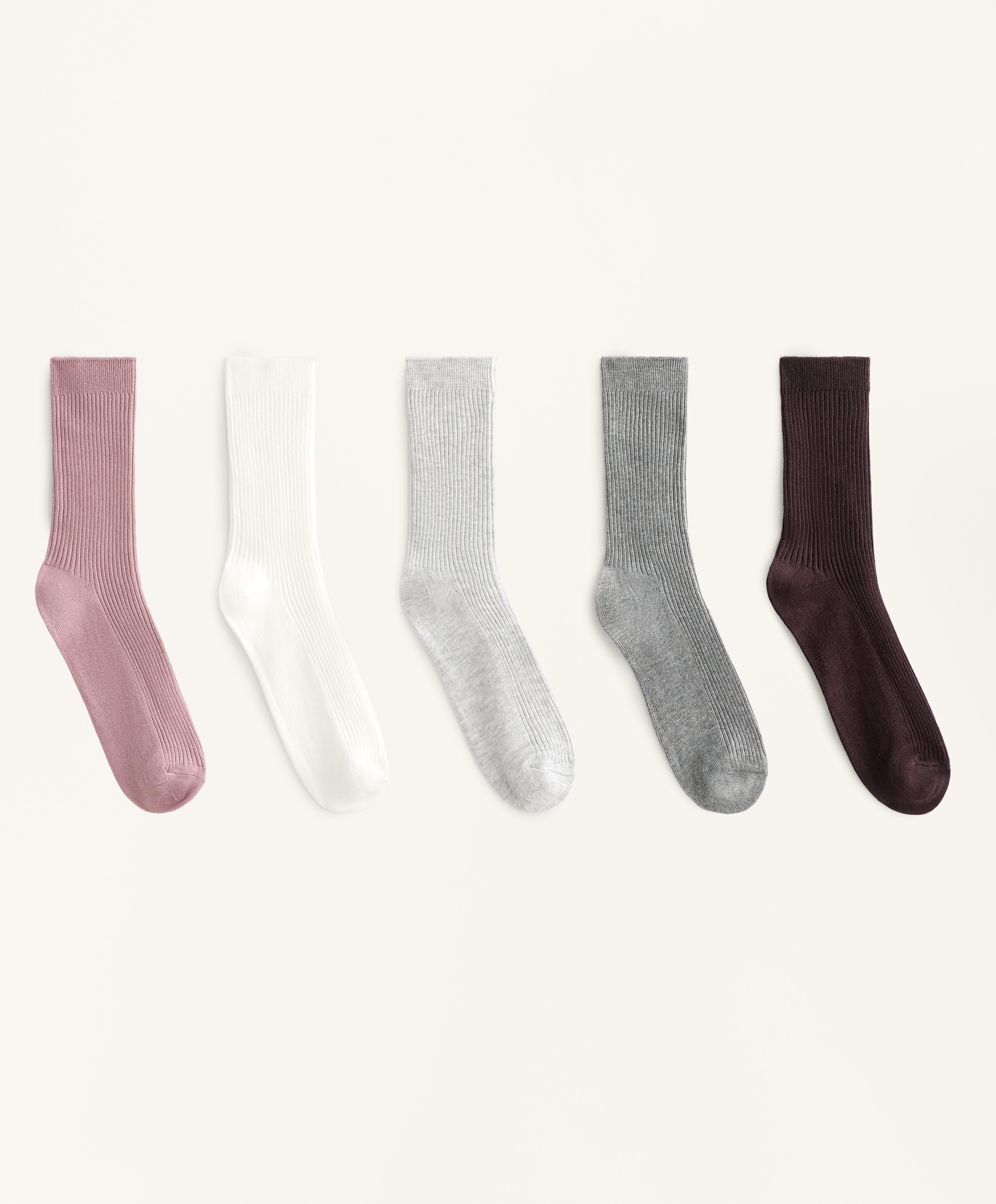 5 pairs of classic socks with cotton