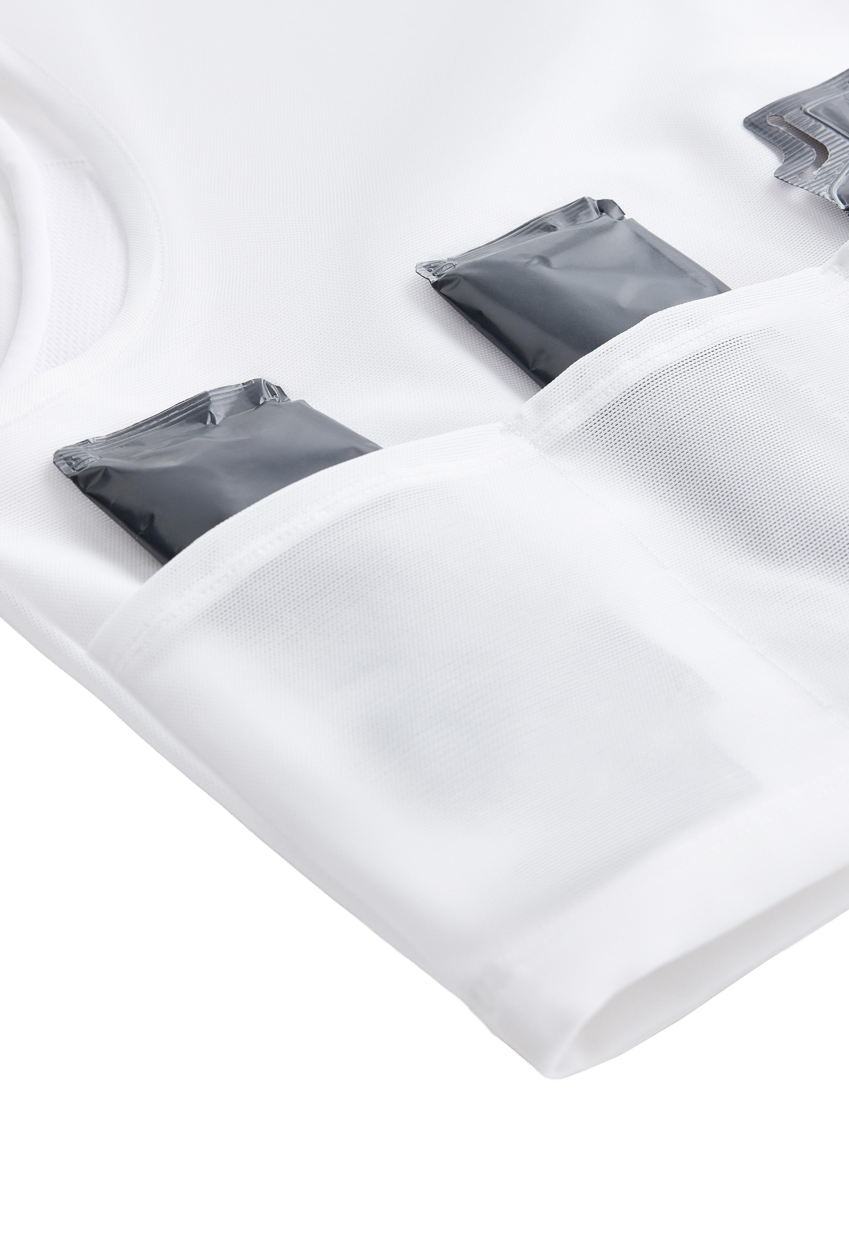 Sheer compressive tank top — WHITE 