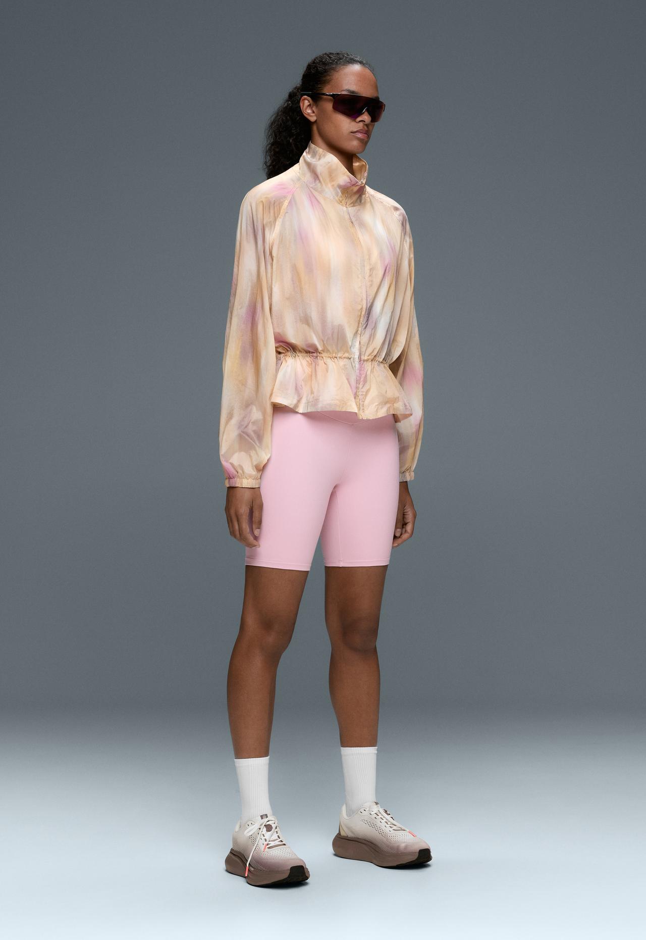 Tie-dye track jacket — BUTTER YELLOW