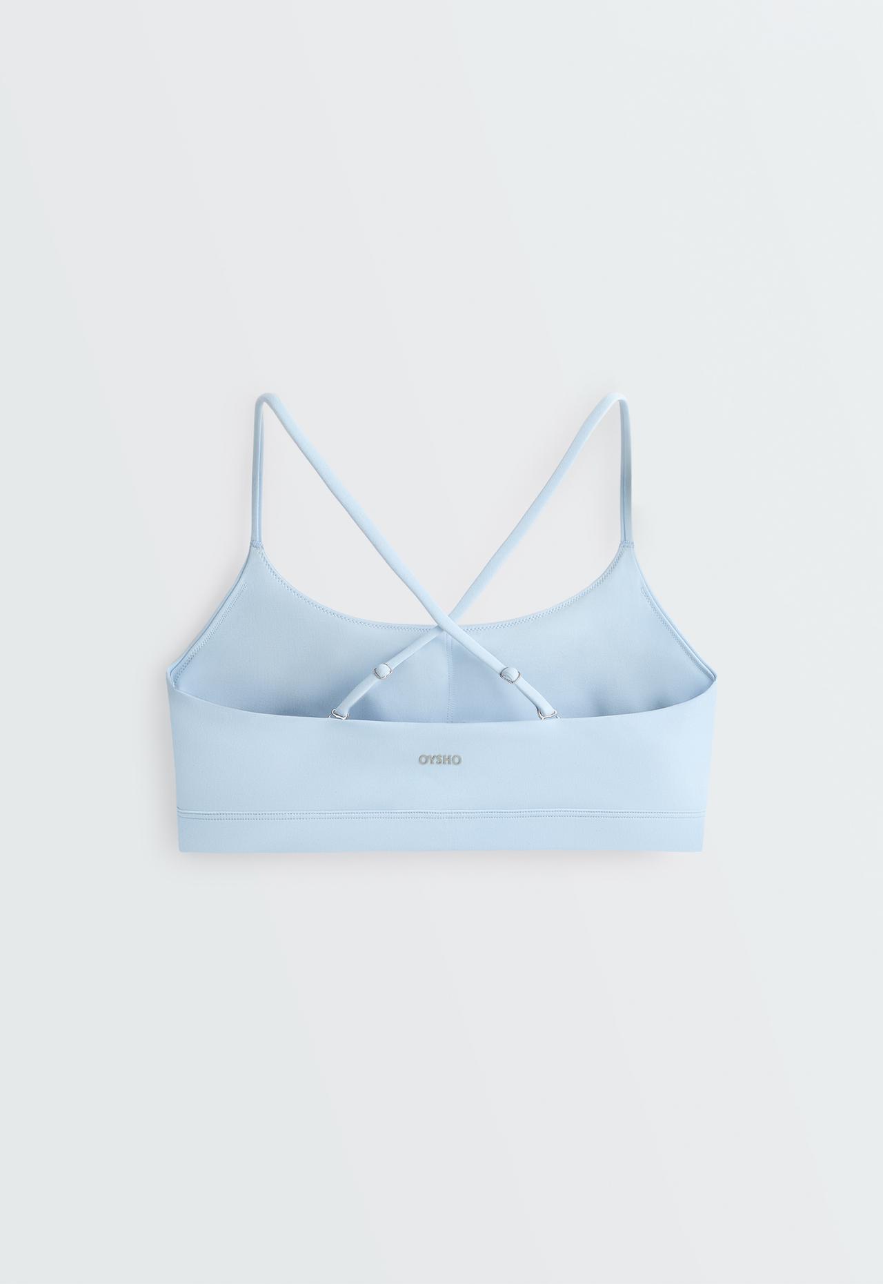 Low-support strap Comfortlux sports bra — SKY BLUE