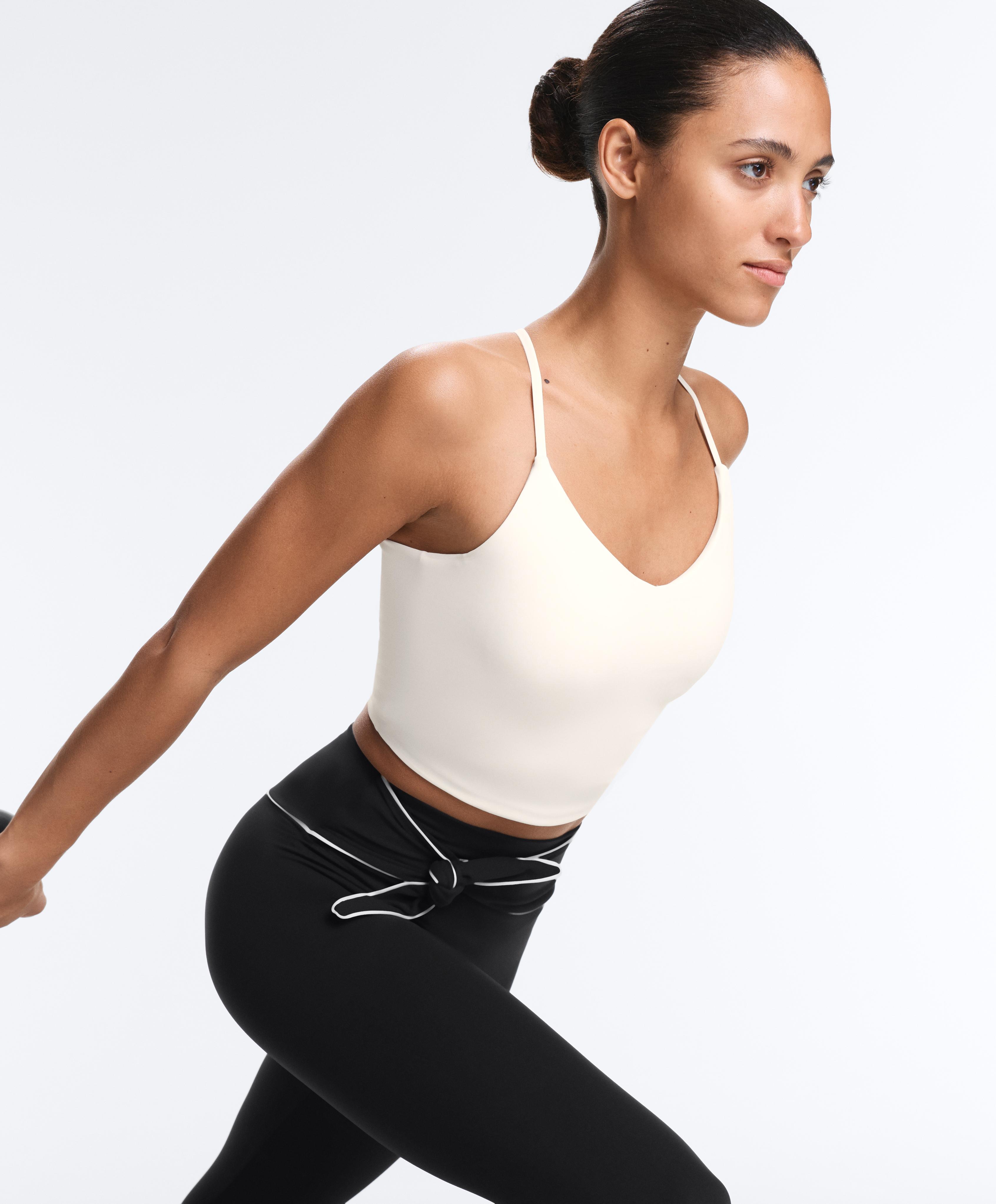 Comfortlux tank top with adjustable straps — PALE ECRU