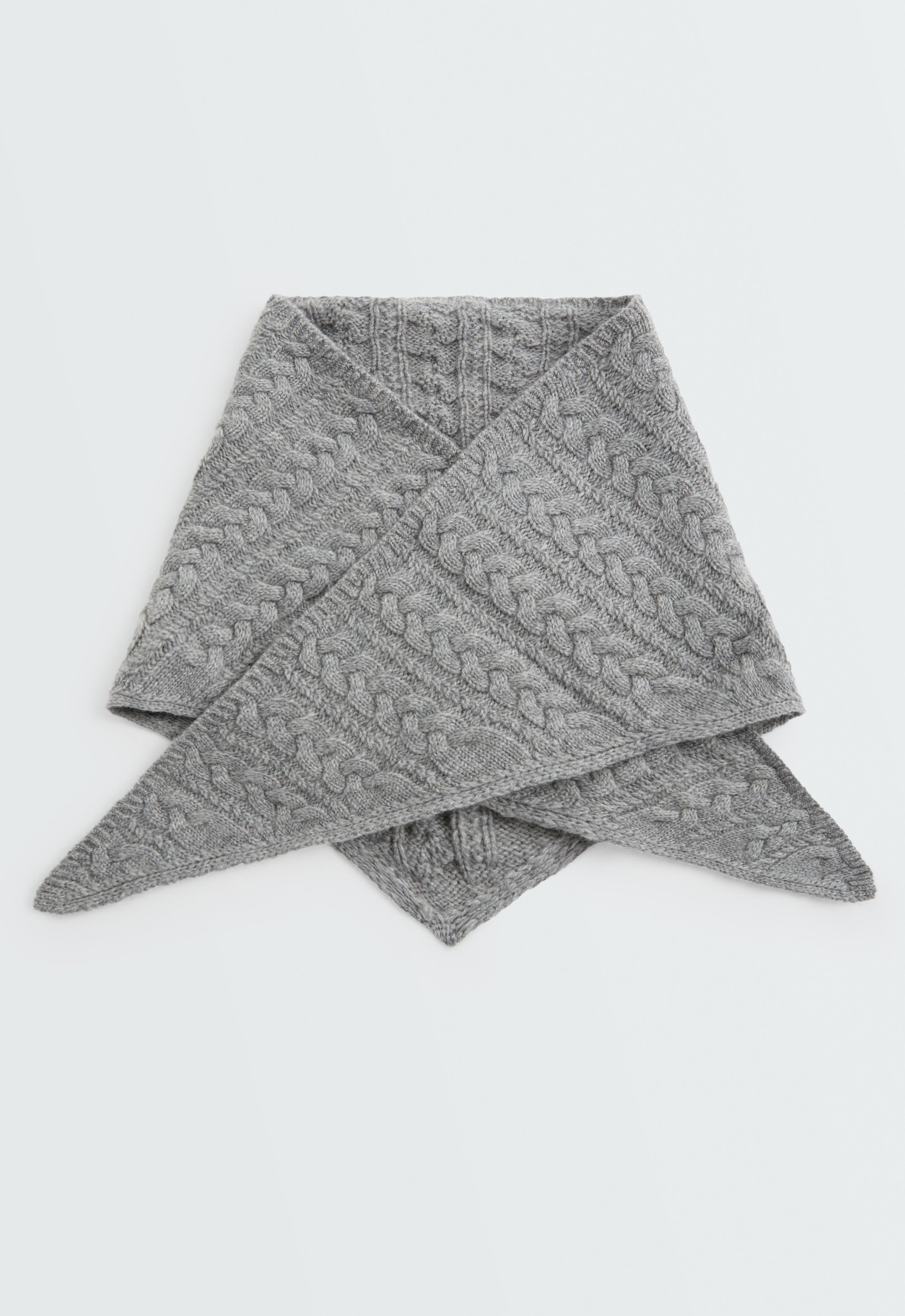 Bandana punto 90% lana 10% cashmere trenzada