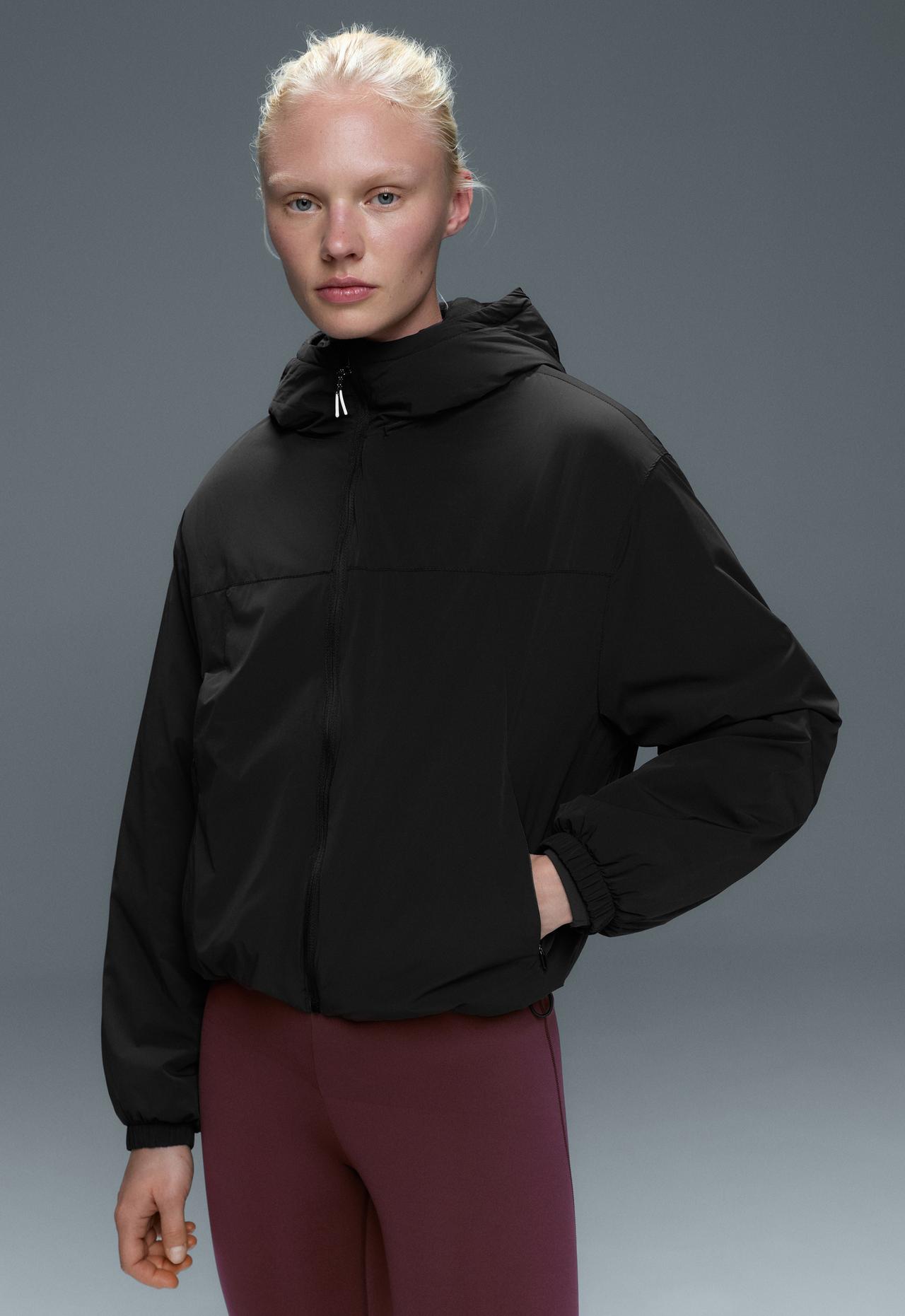 FELLEX® Volcanic technical padded boxy jacket — BLACK