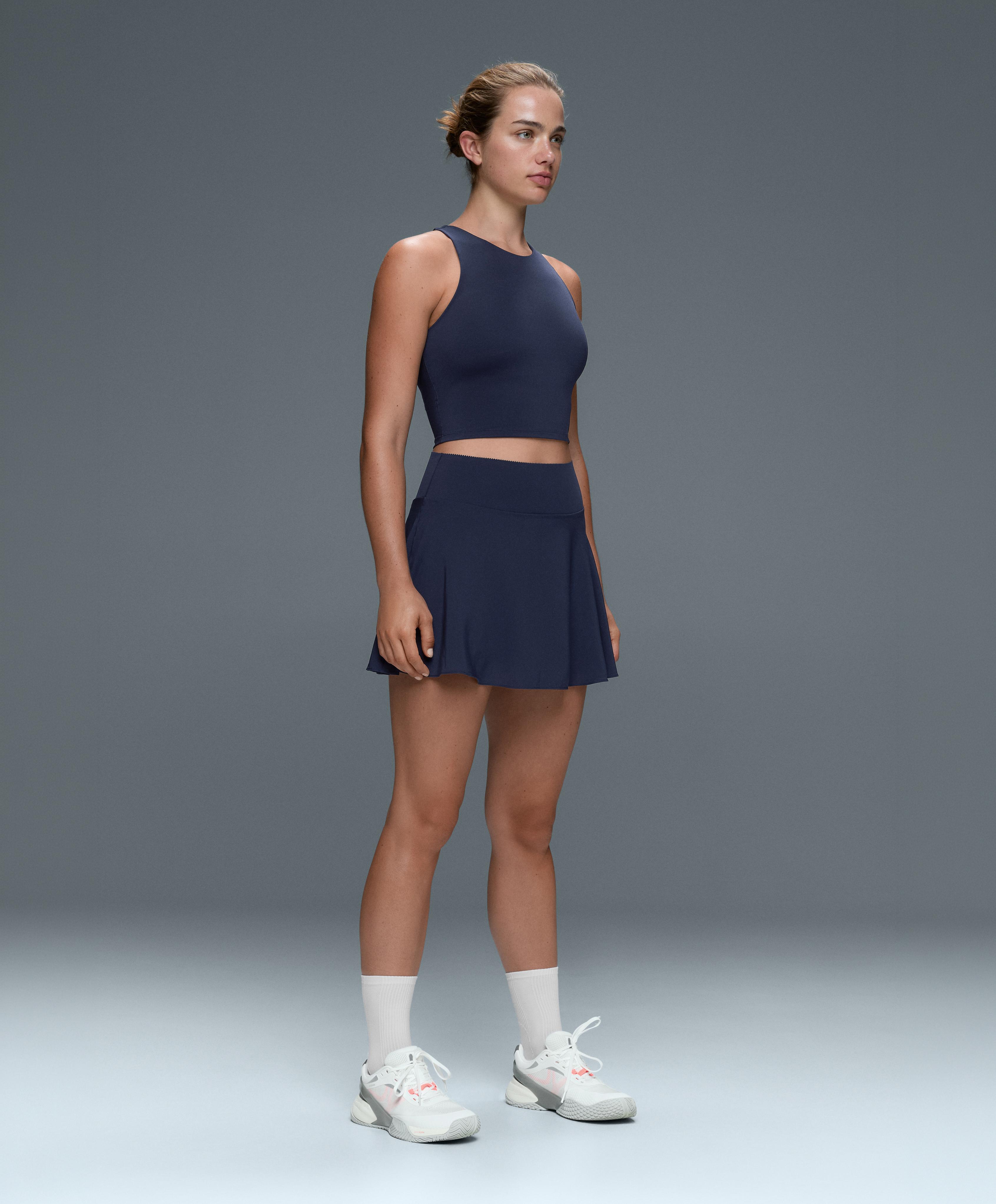 High rise Compressive skirt — NAVY BLUE