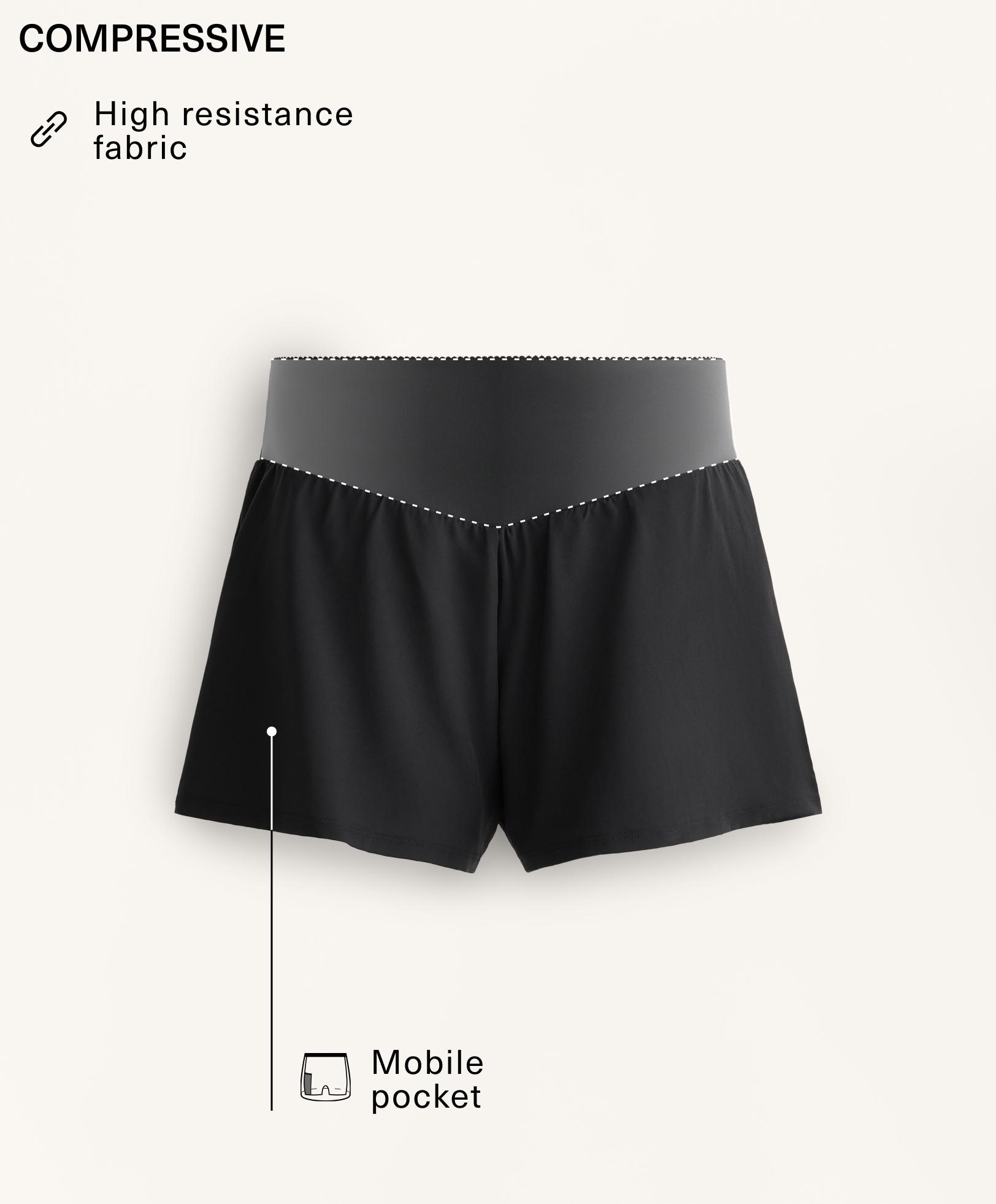Shorts compressive pocket 10 cm