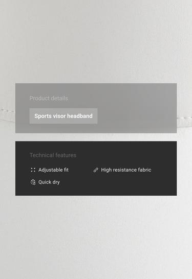 Sports visor — WHITE  3