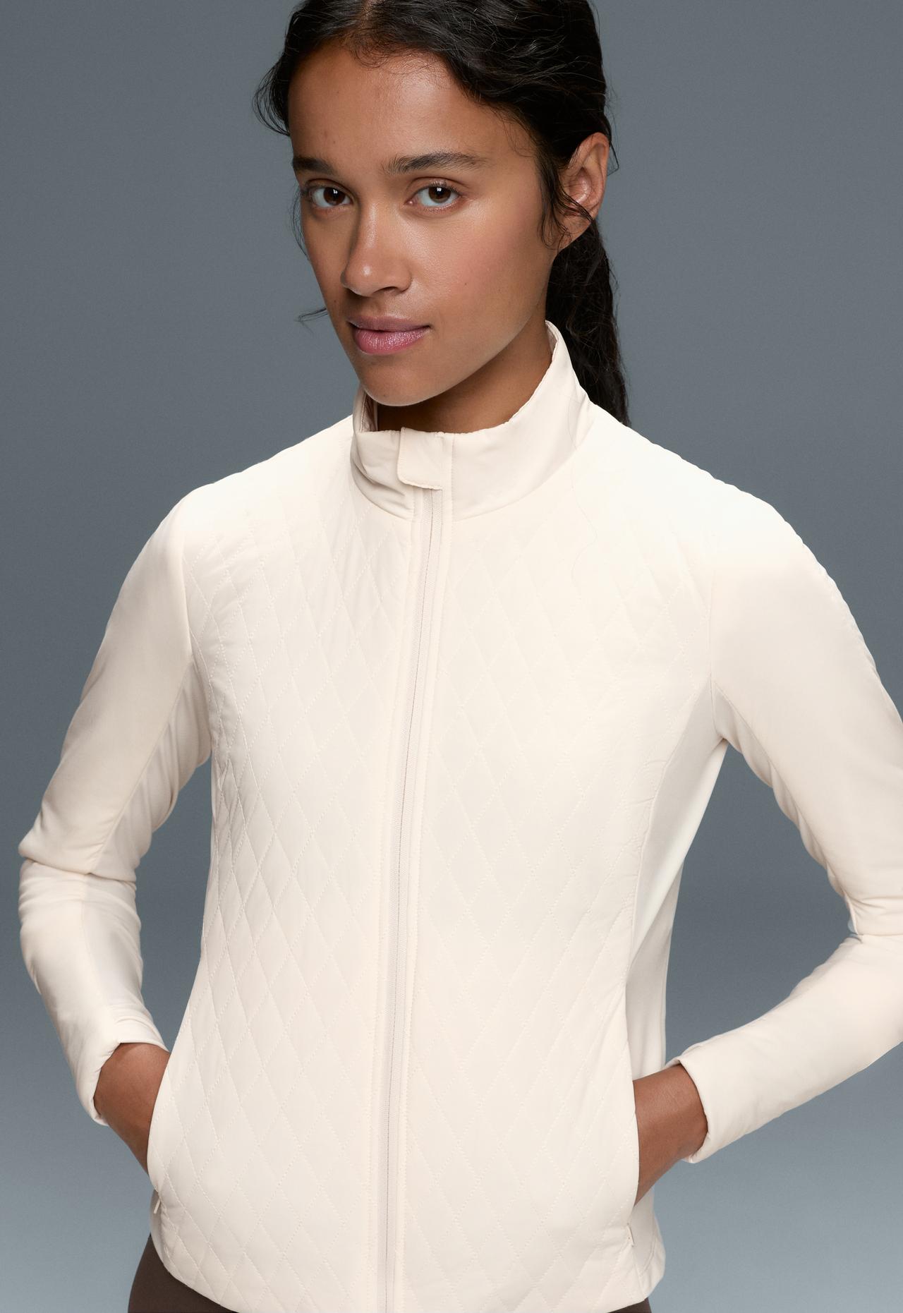 FELLEX® Volcanic hybrid technical padded jacket — PALE ECRU
