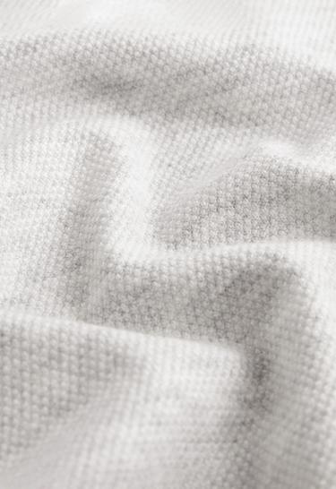 Knit hooded jacket — PALE GREY MELANGE 7